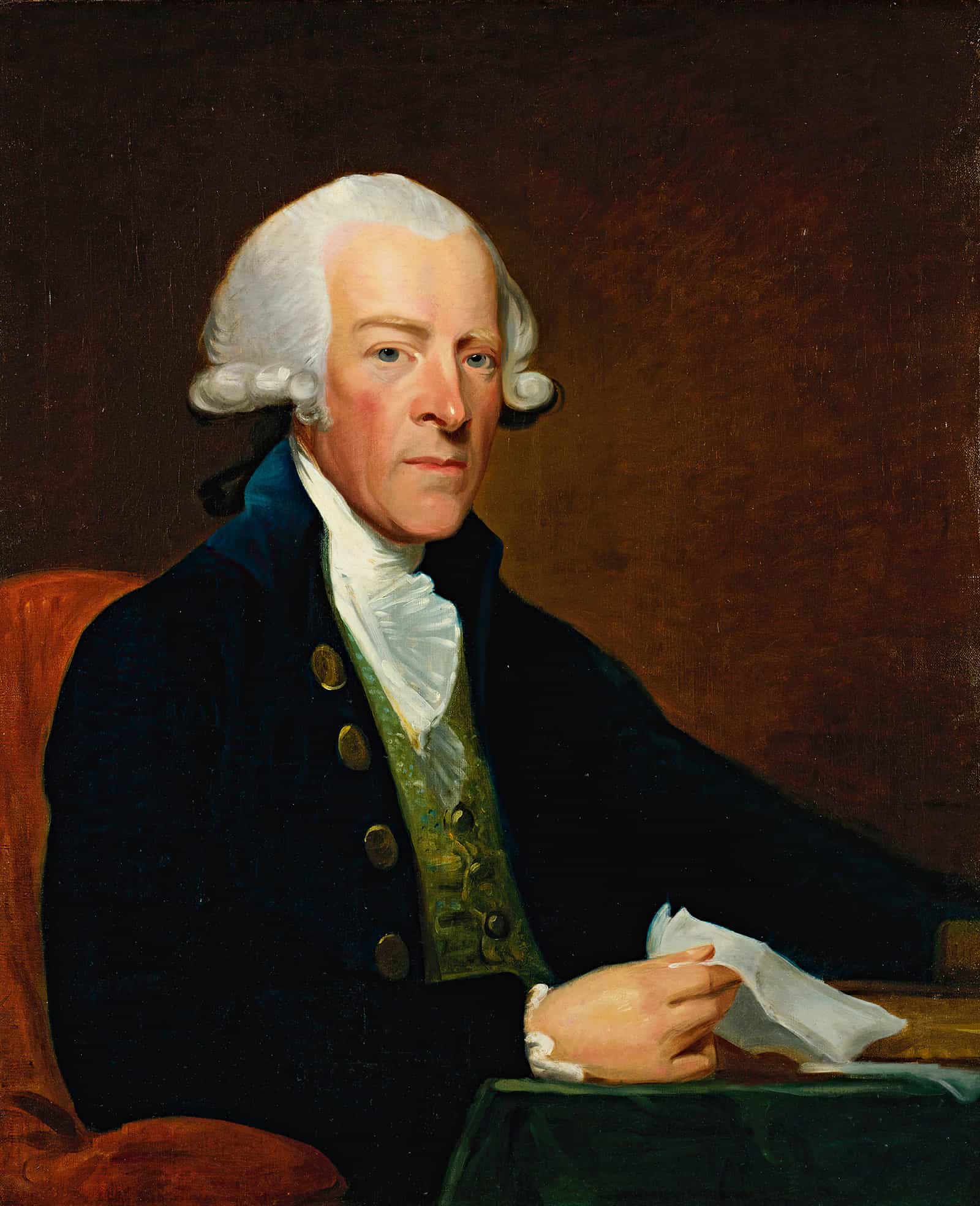 Portrait Of The Right Honorable William Brownlow by Gilbert Stuart - Image 2