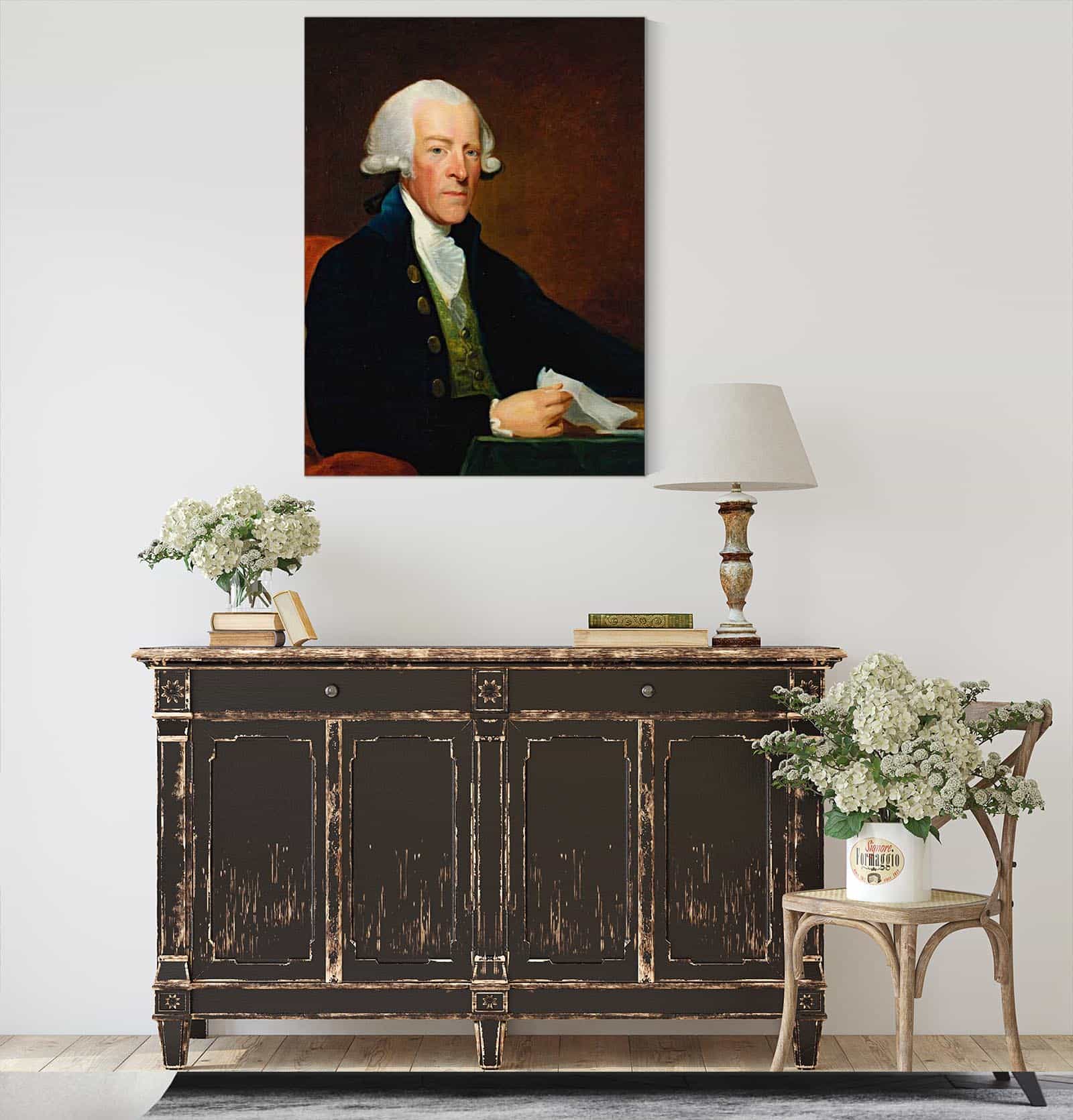 Portrait Of The Right Honorable William Brownlow by Gilbert Stuart - Image 8