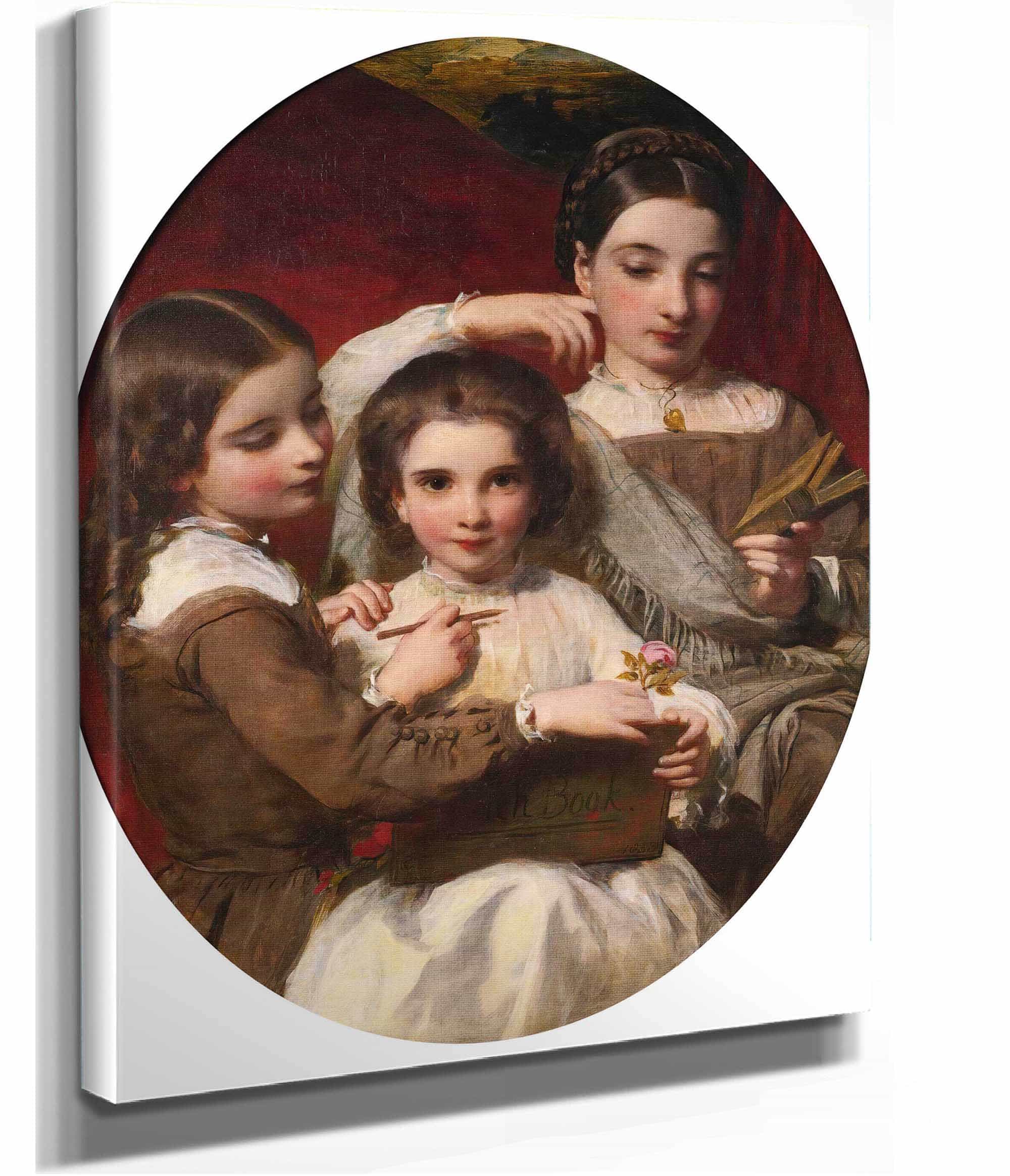 Portrait Of The Russell Sisters by James Sant - Image 2