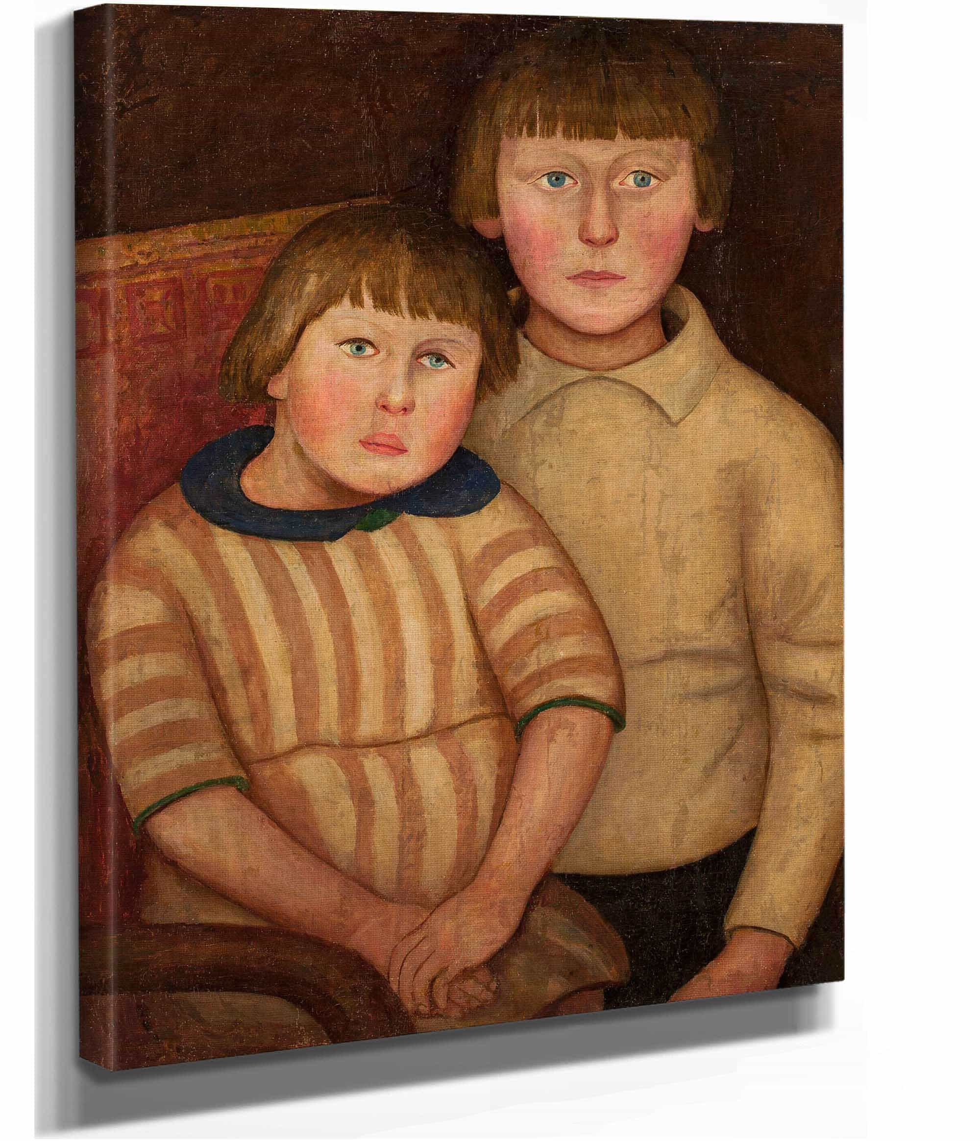 Portrait Of Two Children by Tadeusz Makowski - Image 2
