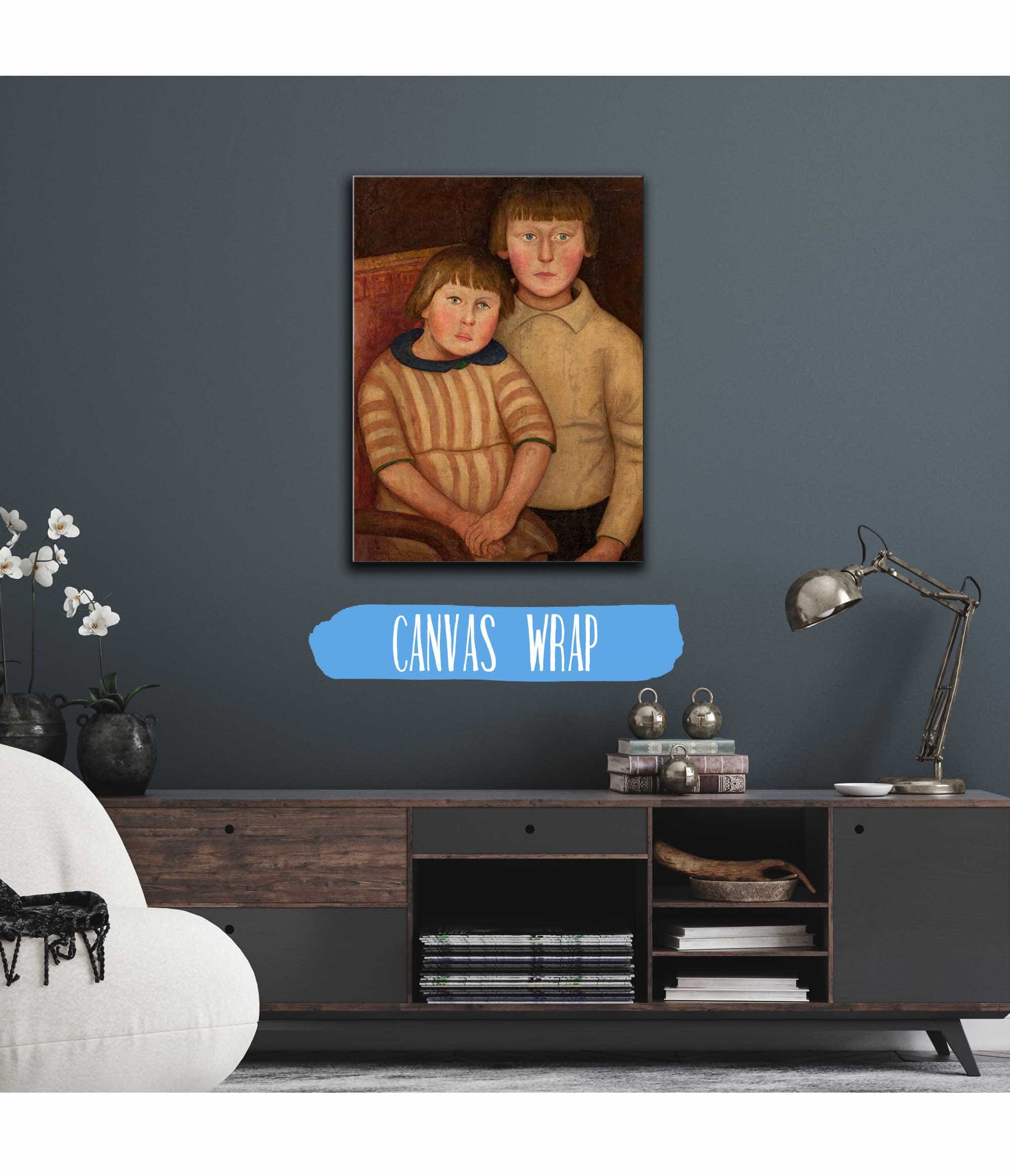 Portrait Of Two Children by Tadeusz Makowski - Image 3