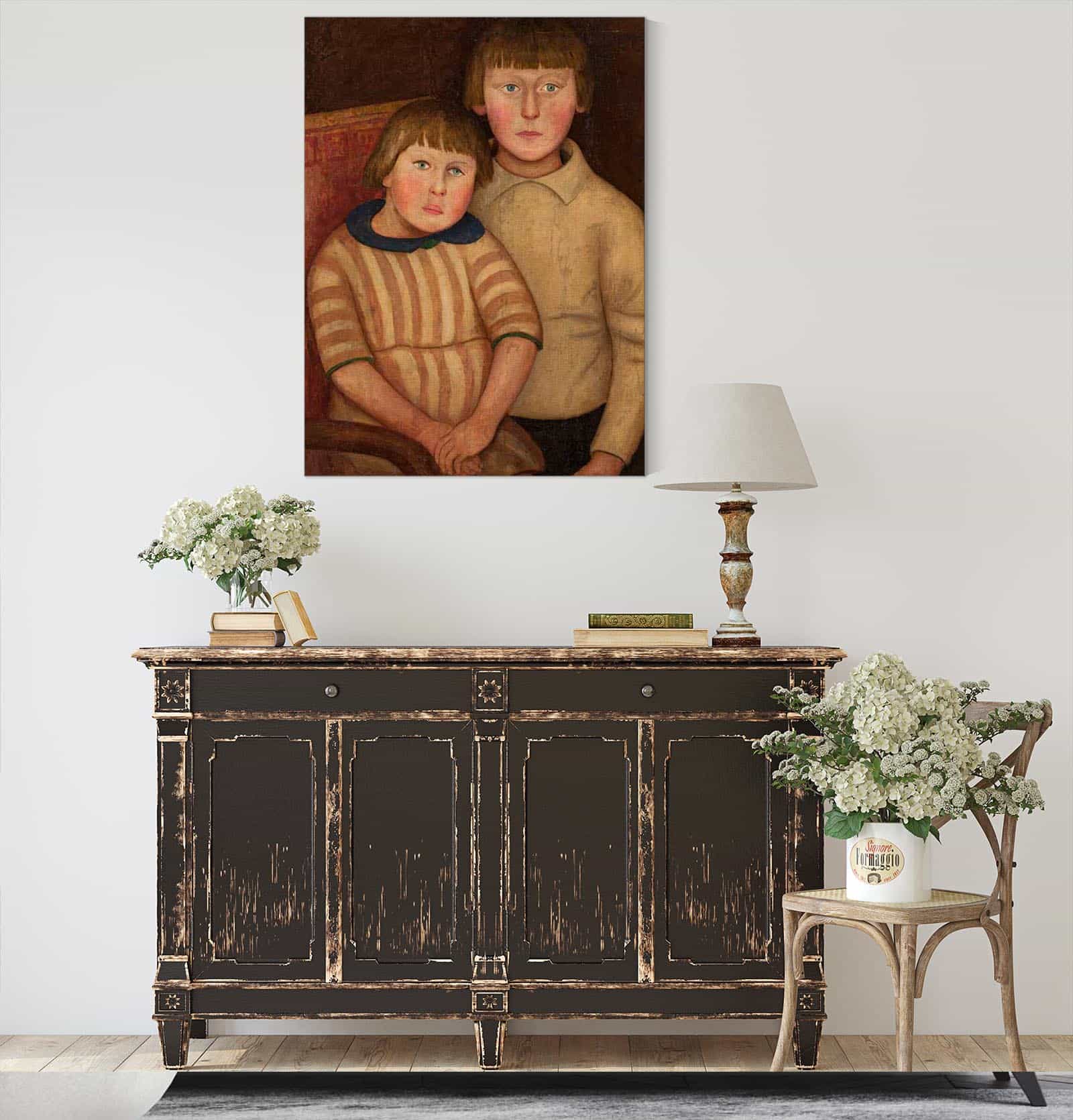 Portrait Of Two Children by Tadeusz Makowski - Image 4