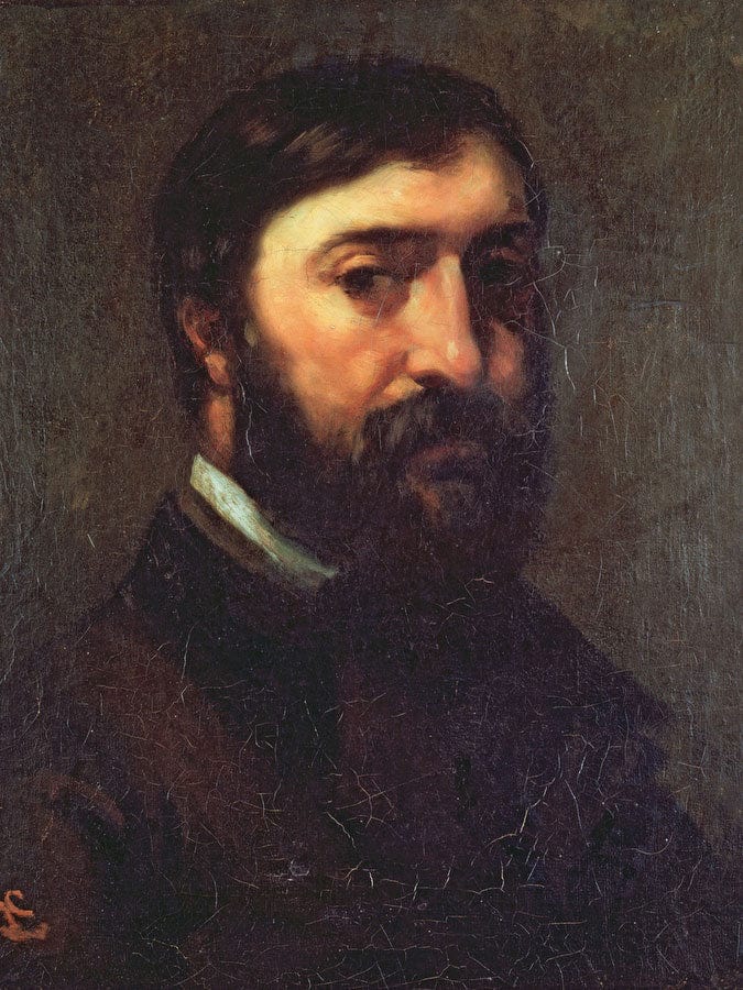 Portrait Of Urbain Cuenot (B.1820) By Jean Desire Gustave Courbet - Image 5