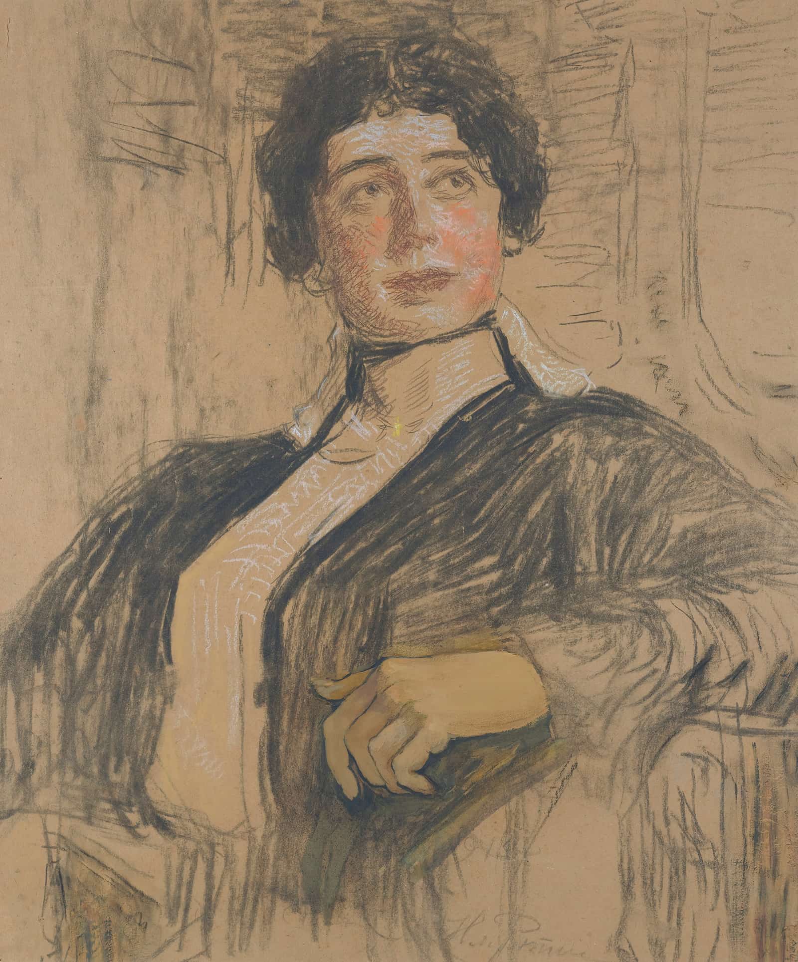 Portrait Of Veronika Abegg Werefkin by Ilya Efimovich Repin