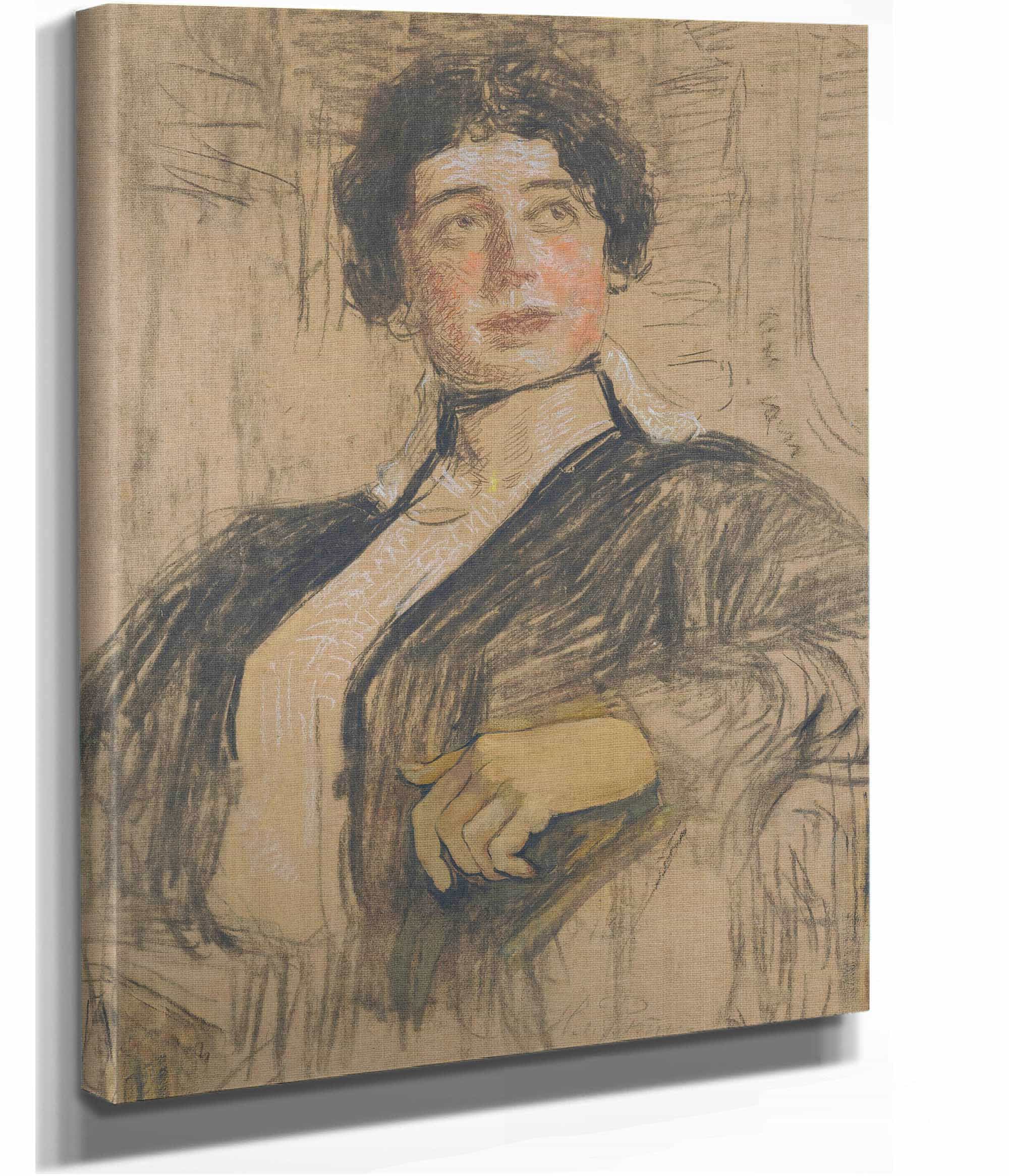 Portrait Of Veronika Abegg Werefkin by Ilya Efimovich Repin - Image 2