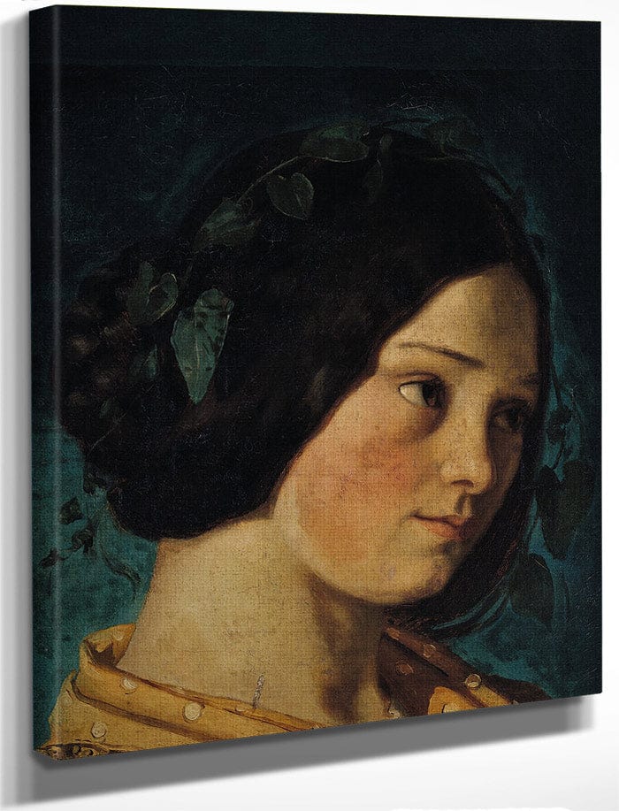 Portrait Of Zelie Courbet By Jean Desire Gustave Courbet
