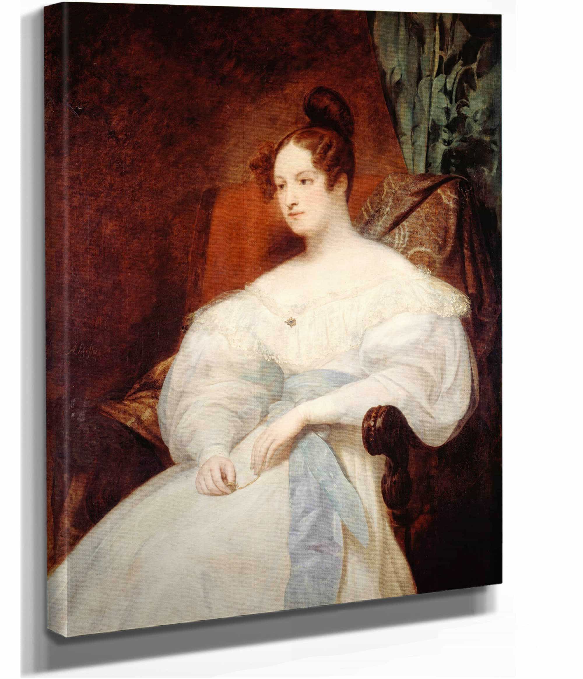 Portrait Presume De La Princesse Louise Dorleans by Ary Scheffer - Image 2