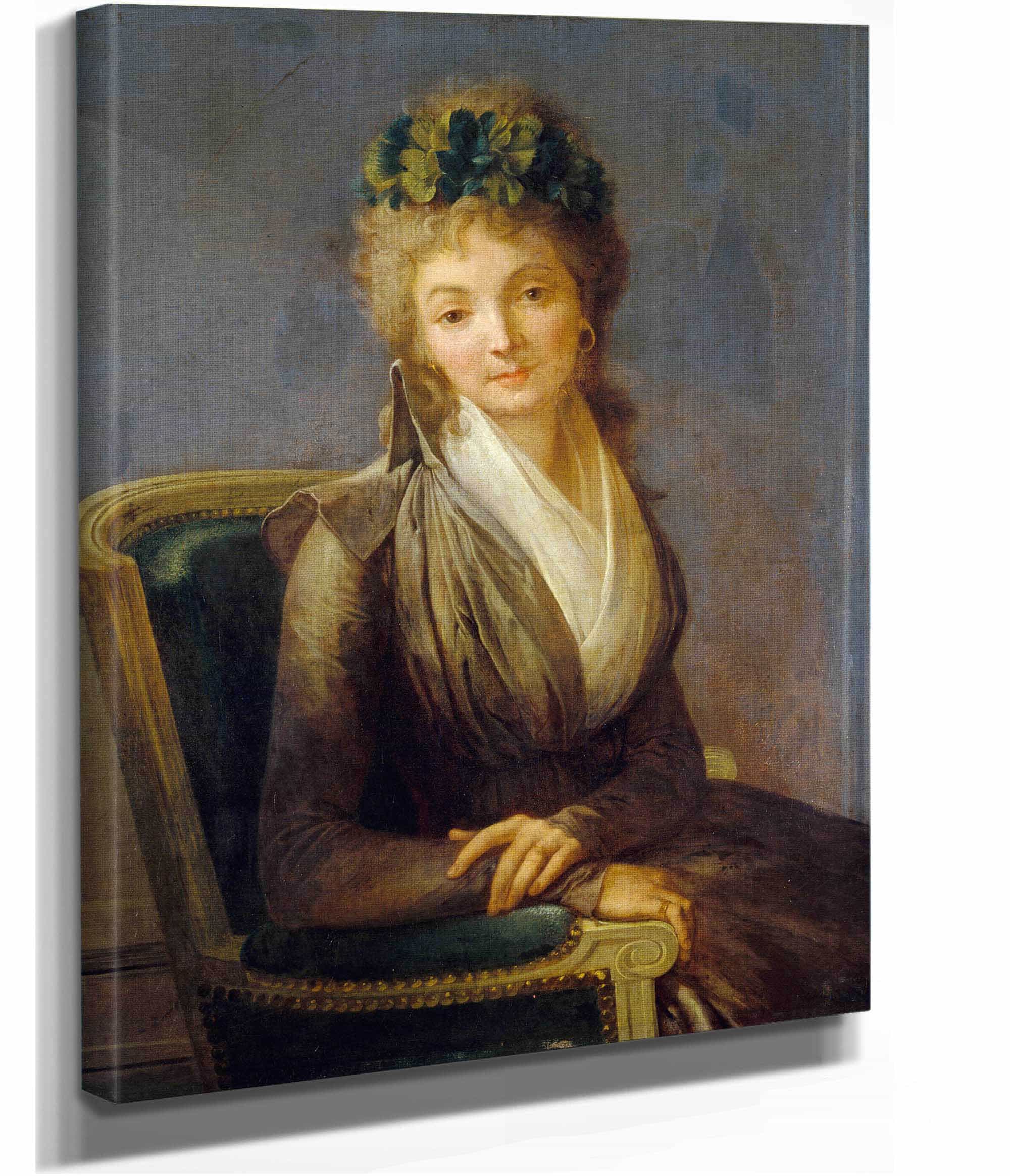 Portrait Presume De Lucile Desmoulins by Louis Leopold Boilly - Image 2