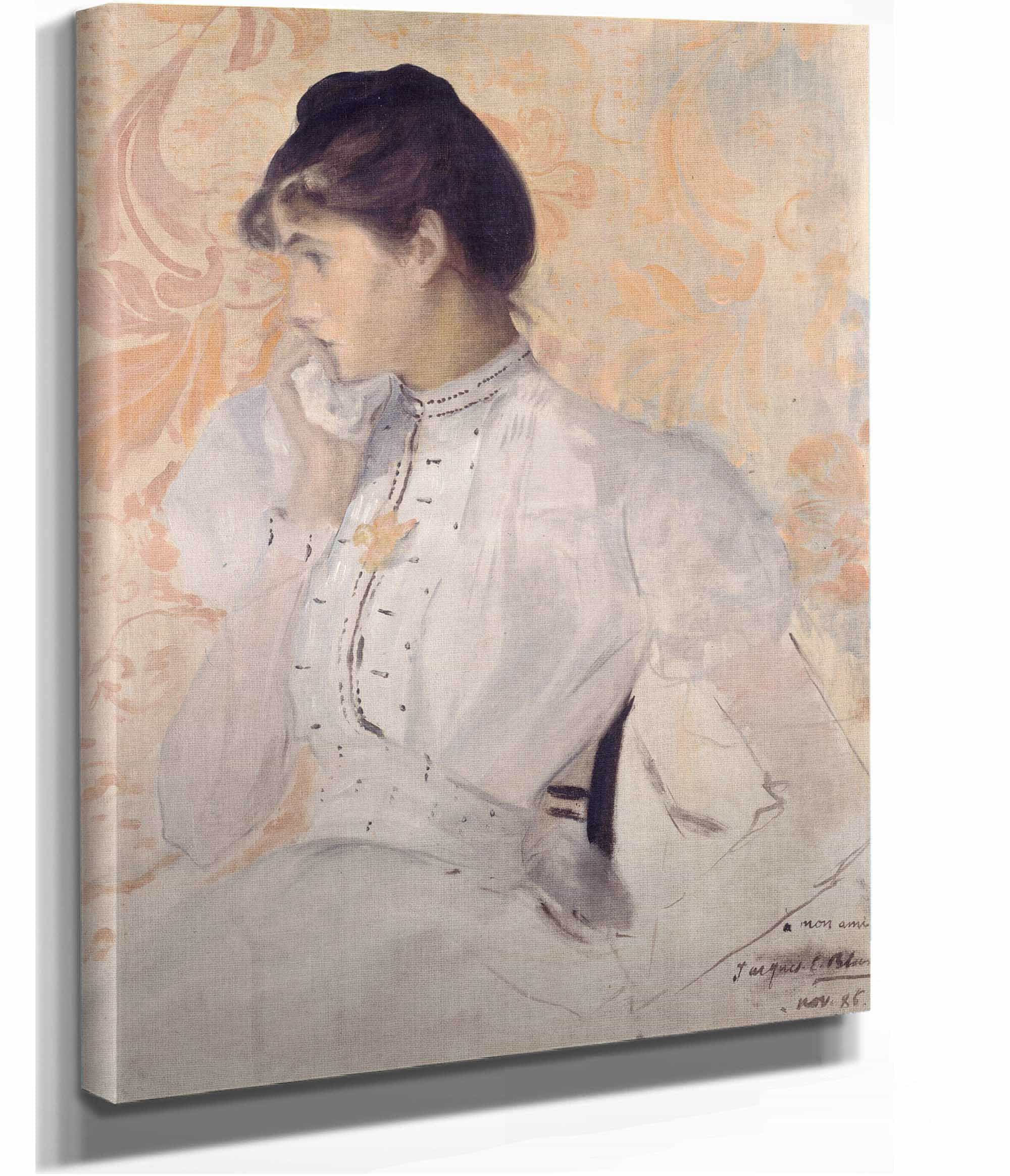 Portrait Presume Dhenriette Chabot by Jacques Emile Blanche - Image 2