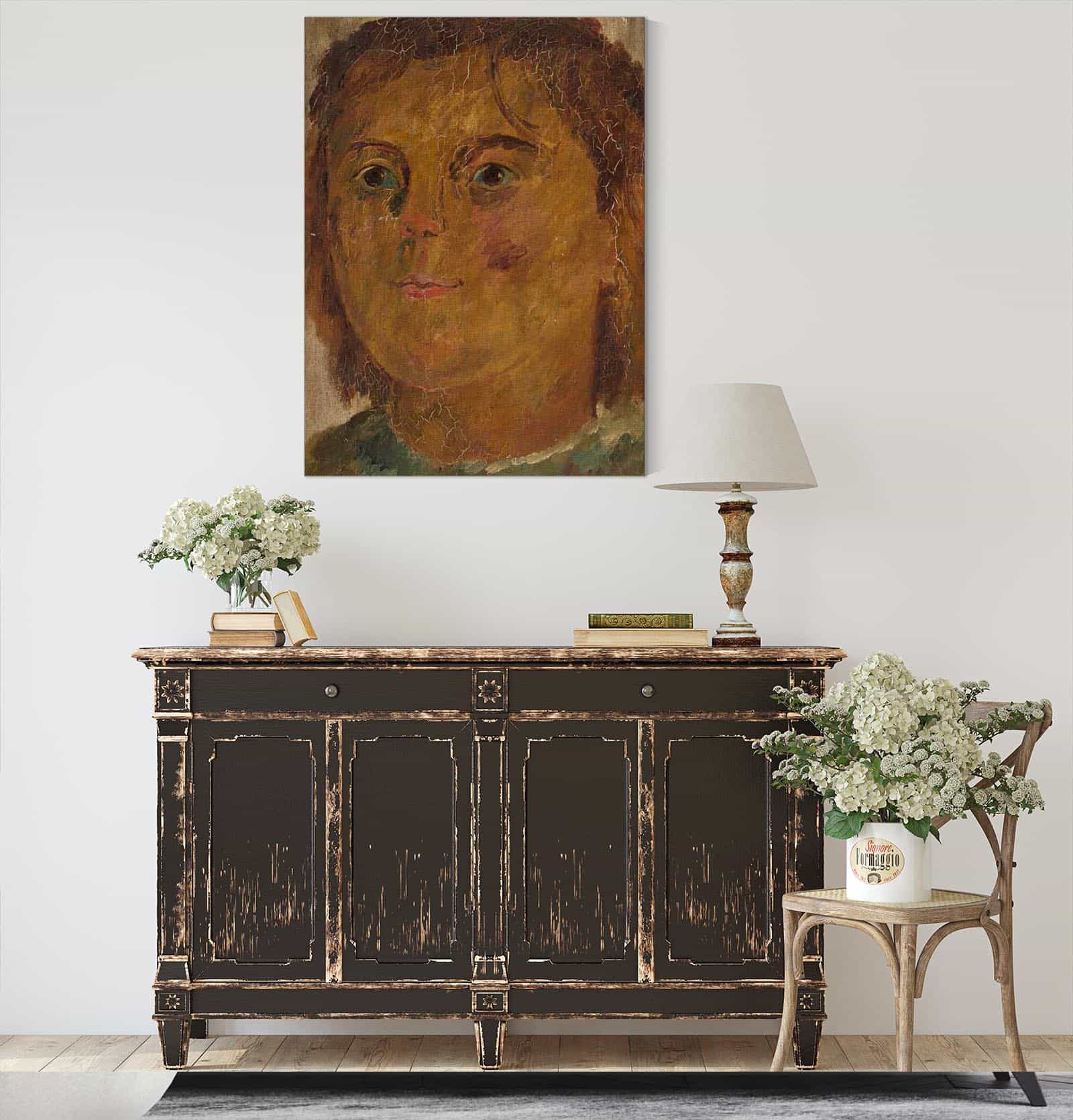 Portrait Study Of A Little Girl by Tadeusz Makowski - Image 4