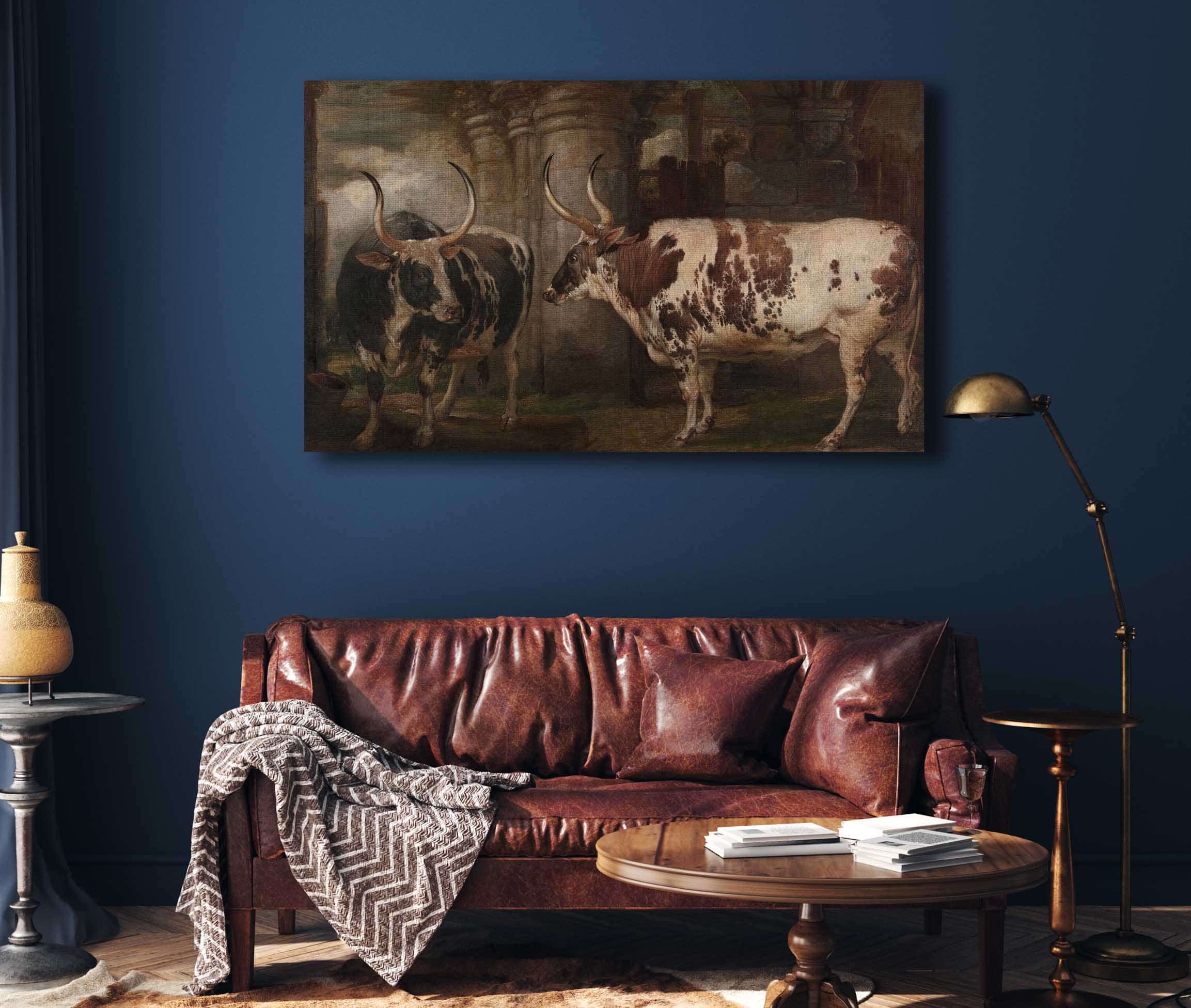 Portraits Of Two Extraordinary Oxen The Property Of The Earl Of Powis by James Ward - Image 4