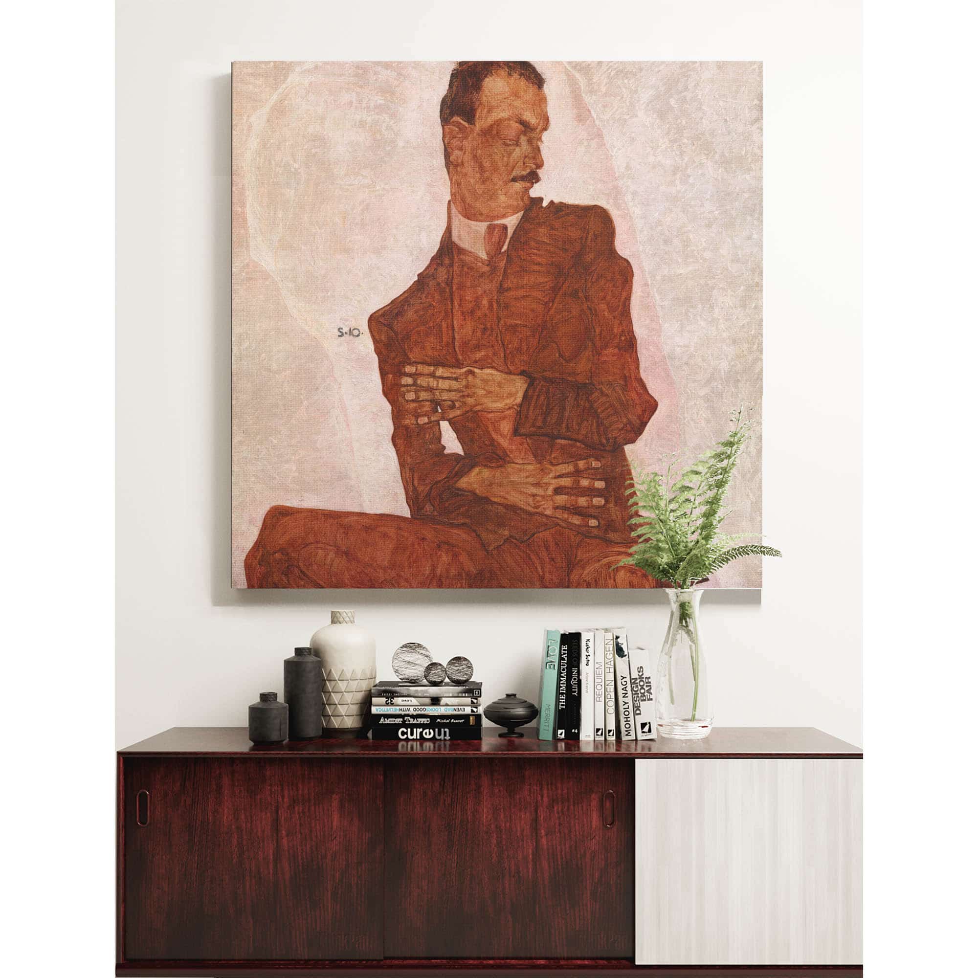 Portrat Arthur Roessler by Egon Schiele - Image 5