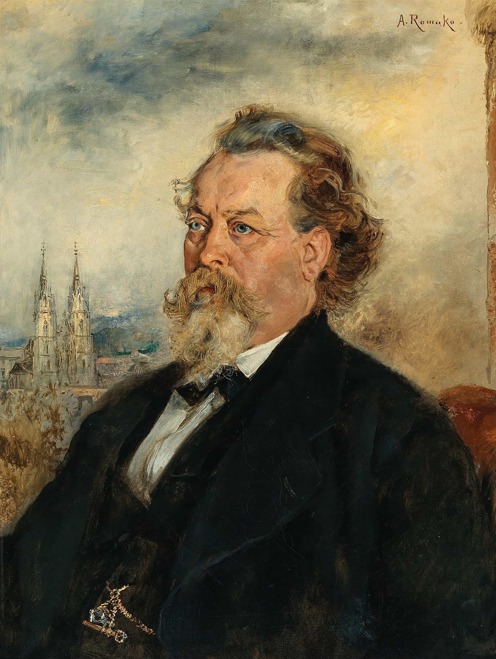 Portrat Bucher Wilhelm by Anton Romako