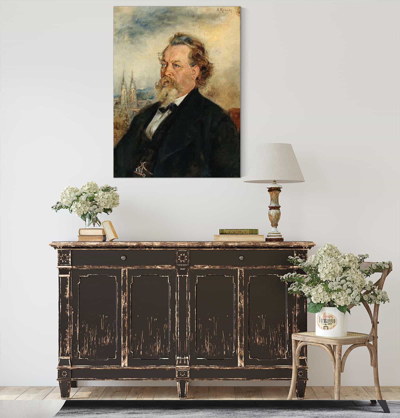 Portrat Bucher Wilhelm by Anton Romako - Image 4