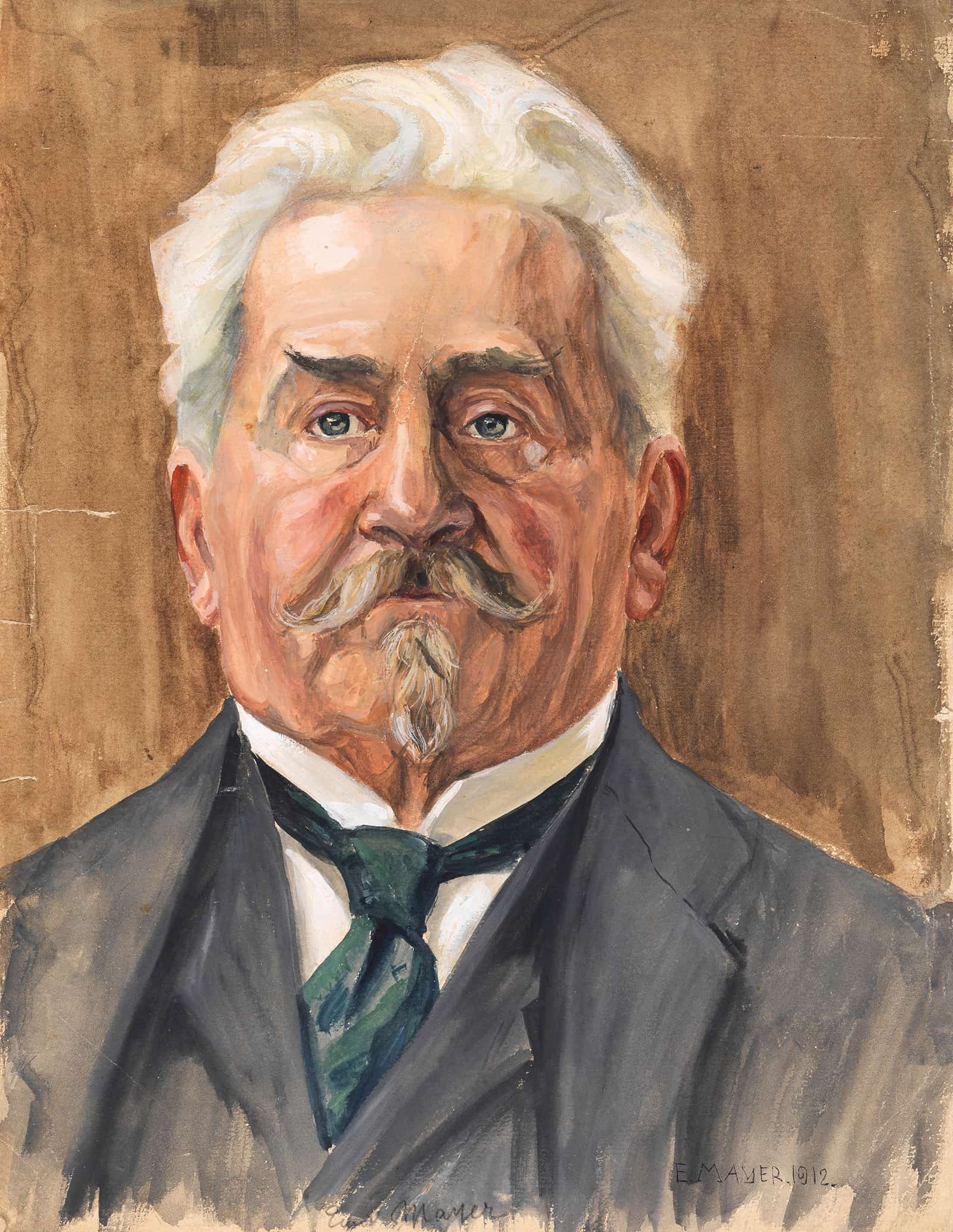 Portrat Leopold Czihaczek by Egon Schiele