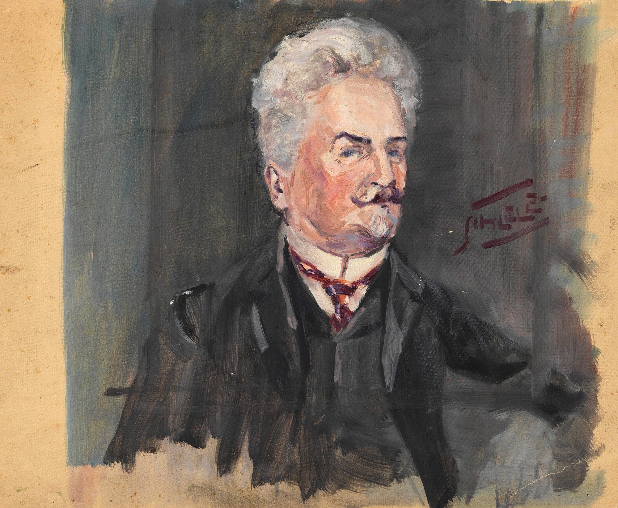 Portrat Leopold Czihaczek by Egon Schiele - Image 6