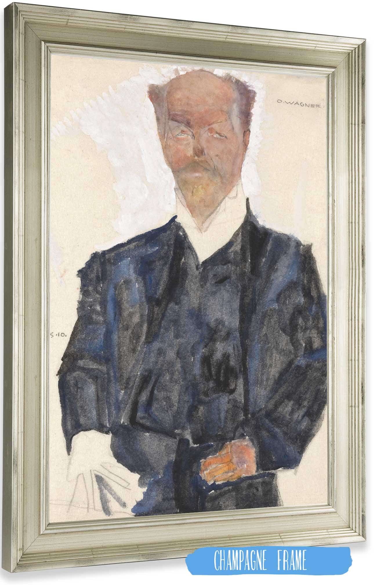 Portrat Otto Wagner by Egon Schiele