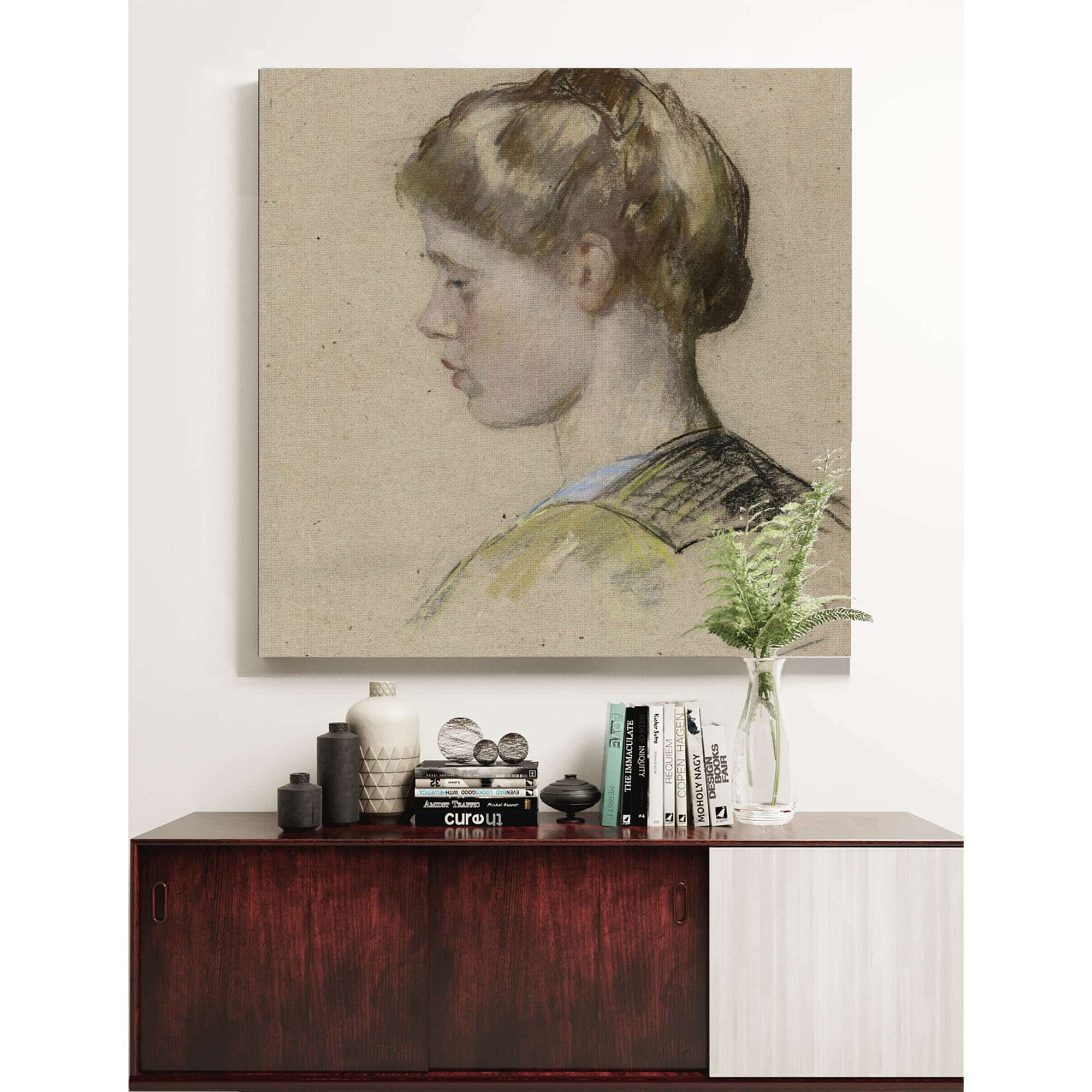 Portret Van Een Jonge Vrouw by Therese Schwartze - Image 5