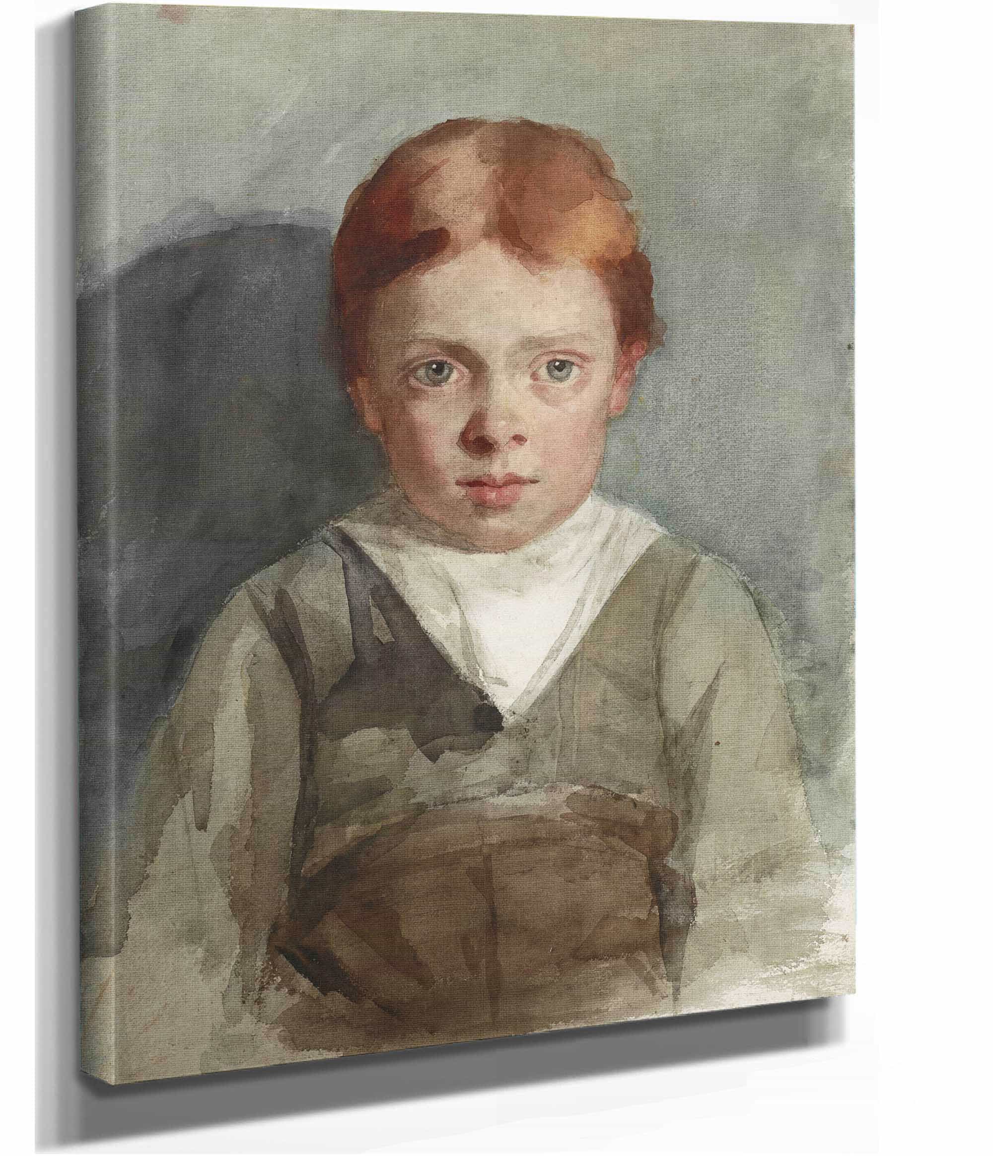 Portret Van Een Jongetje Met Rood Haar Van Voren  by Therese Schwartze - Image 2