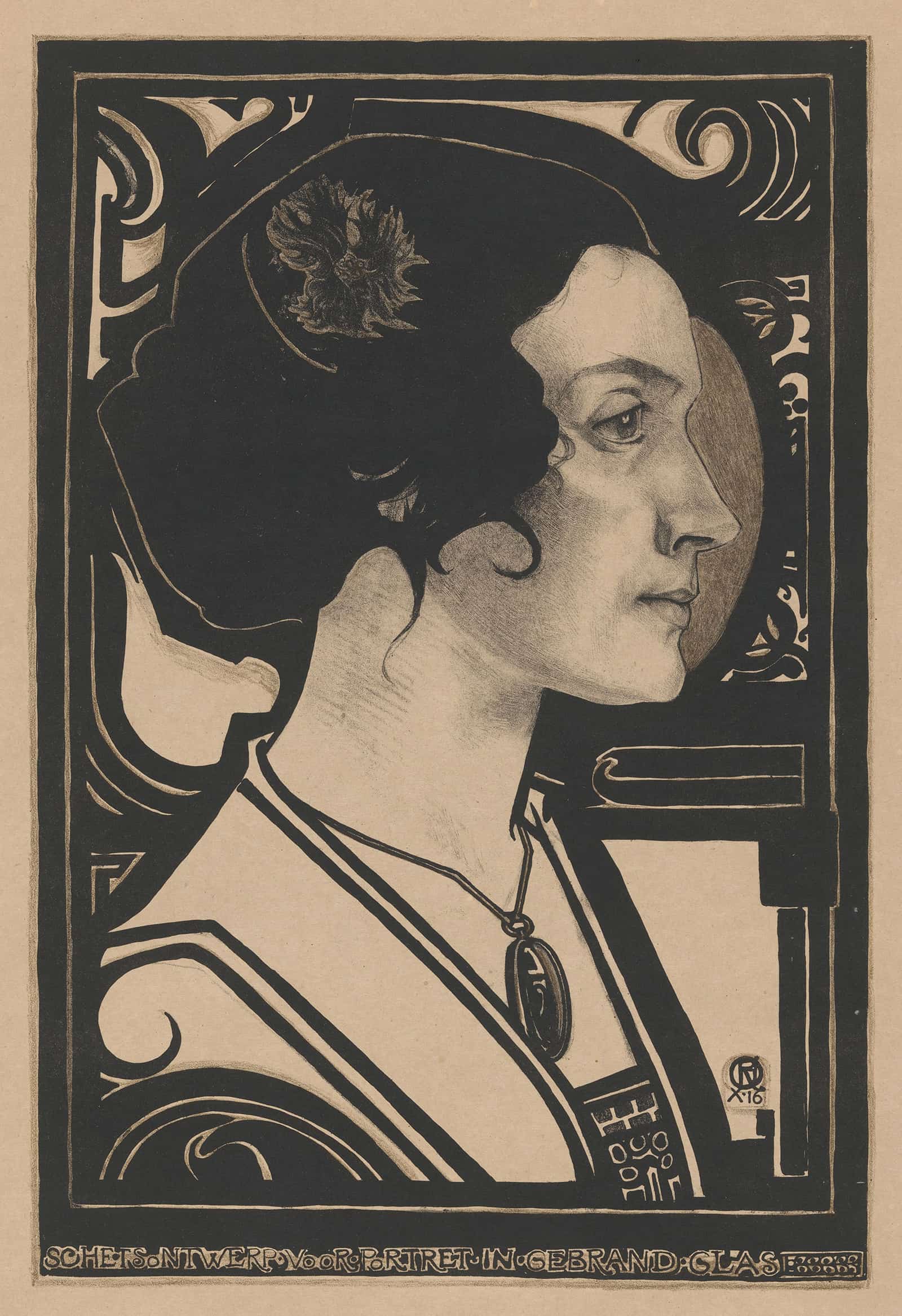 Portret Van Een Onbekende Vrouw by Richard Nicolaus Roland Holst