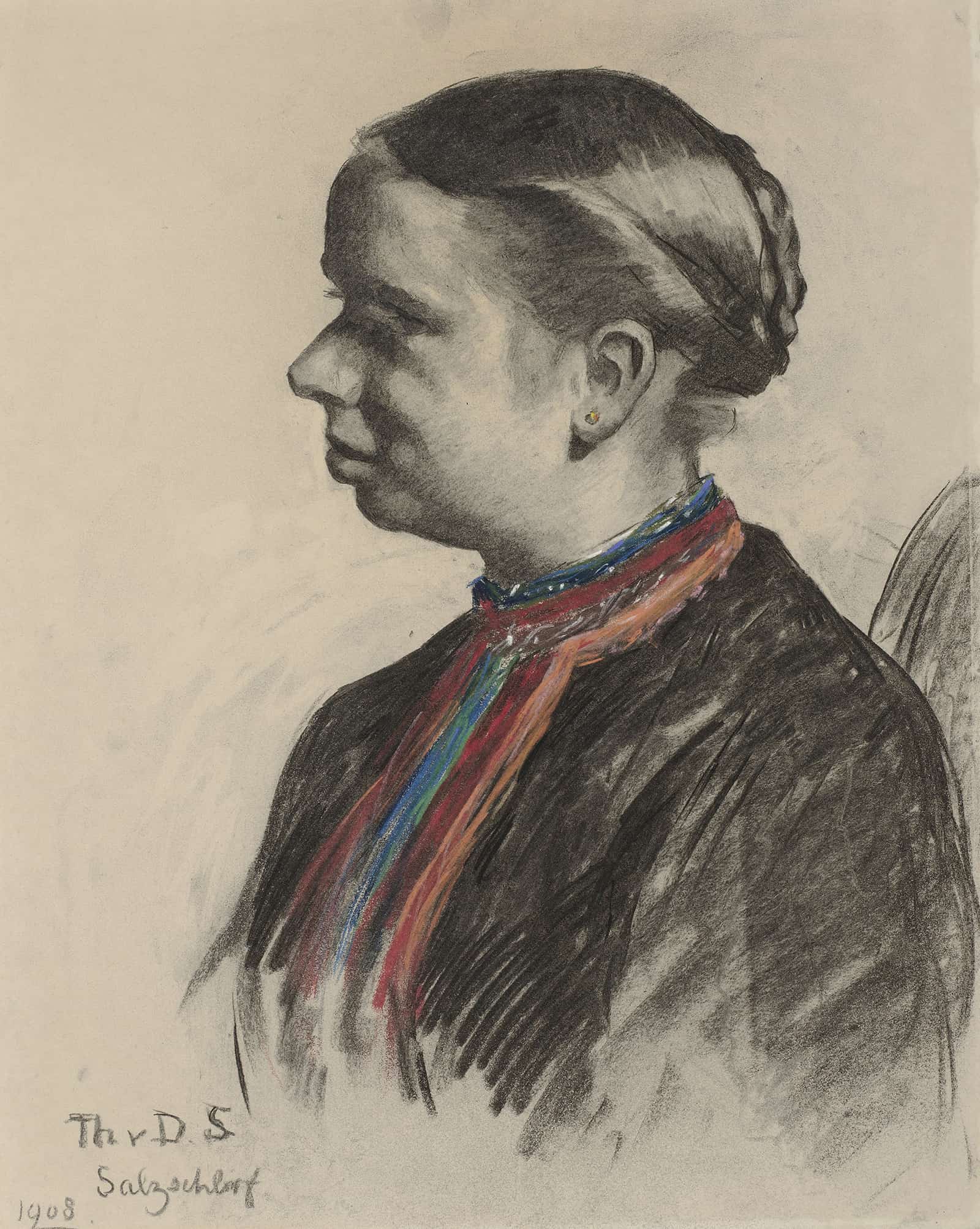 Portret Van Een Oostenrijkse by Therese Schwartze