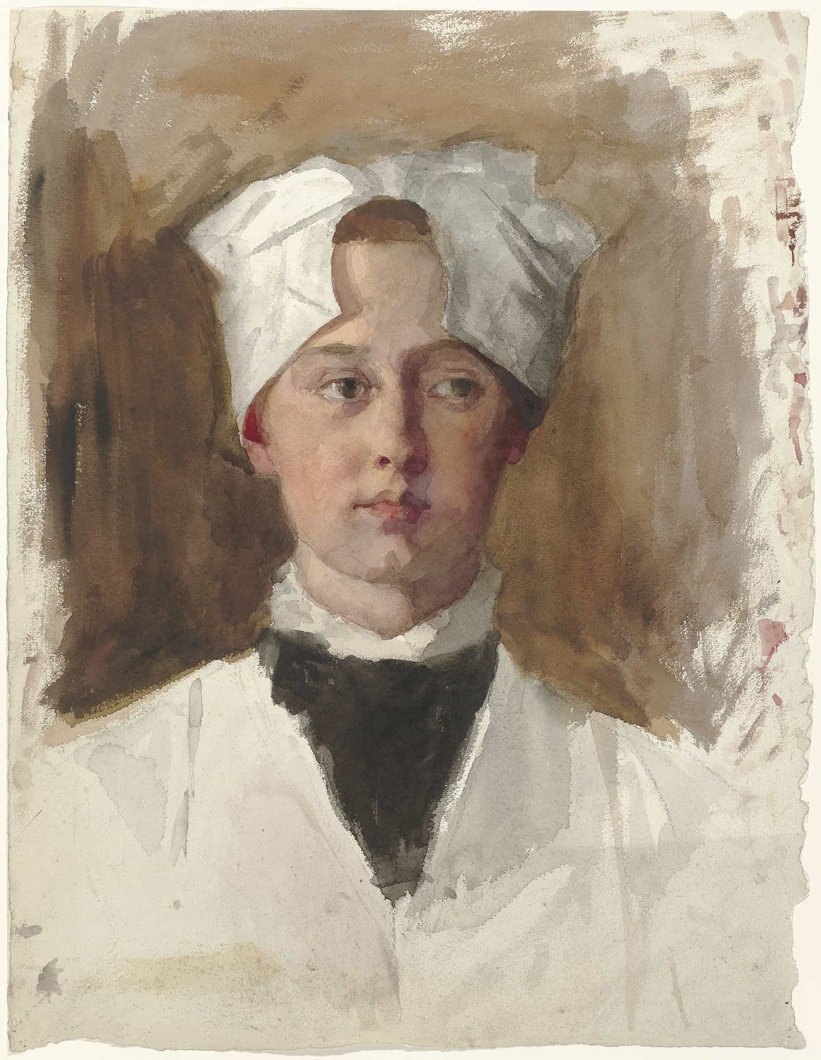 Portret Van Een Weesmeisje by Therese Schwartze