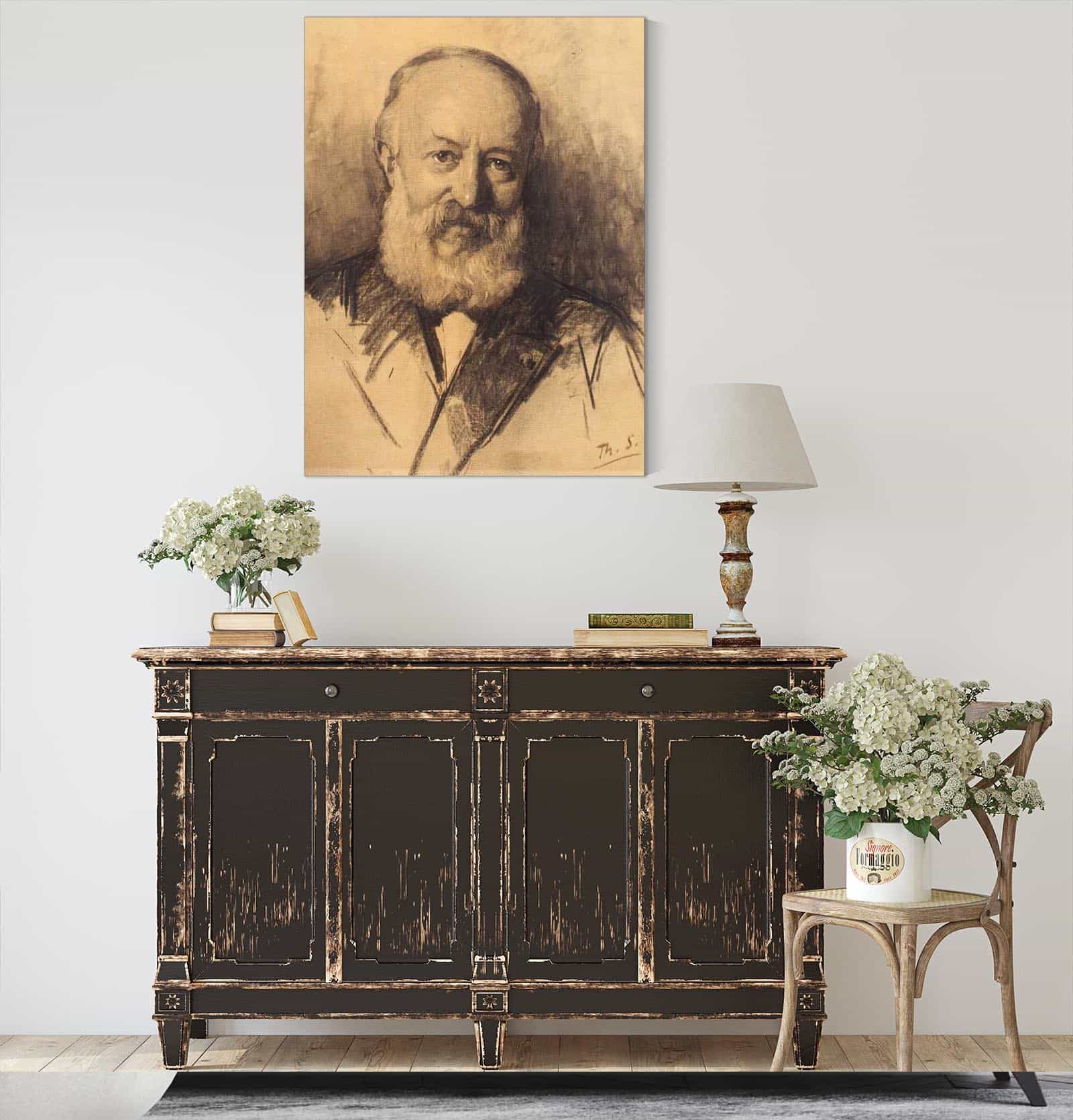 Portret Van Michael De Goeje by Therese Schwartze - Image 4