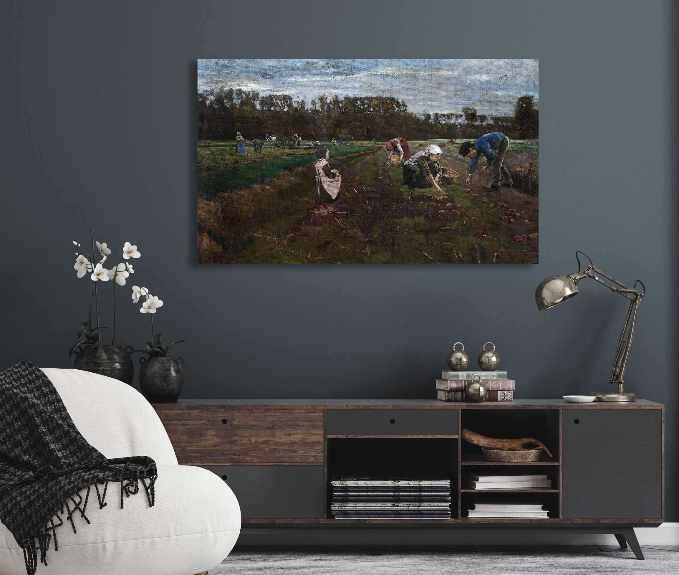 Potato Harvest by Max Liebermann - Image 5