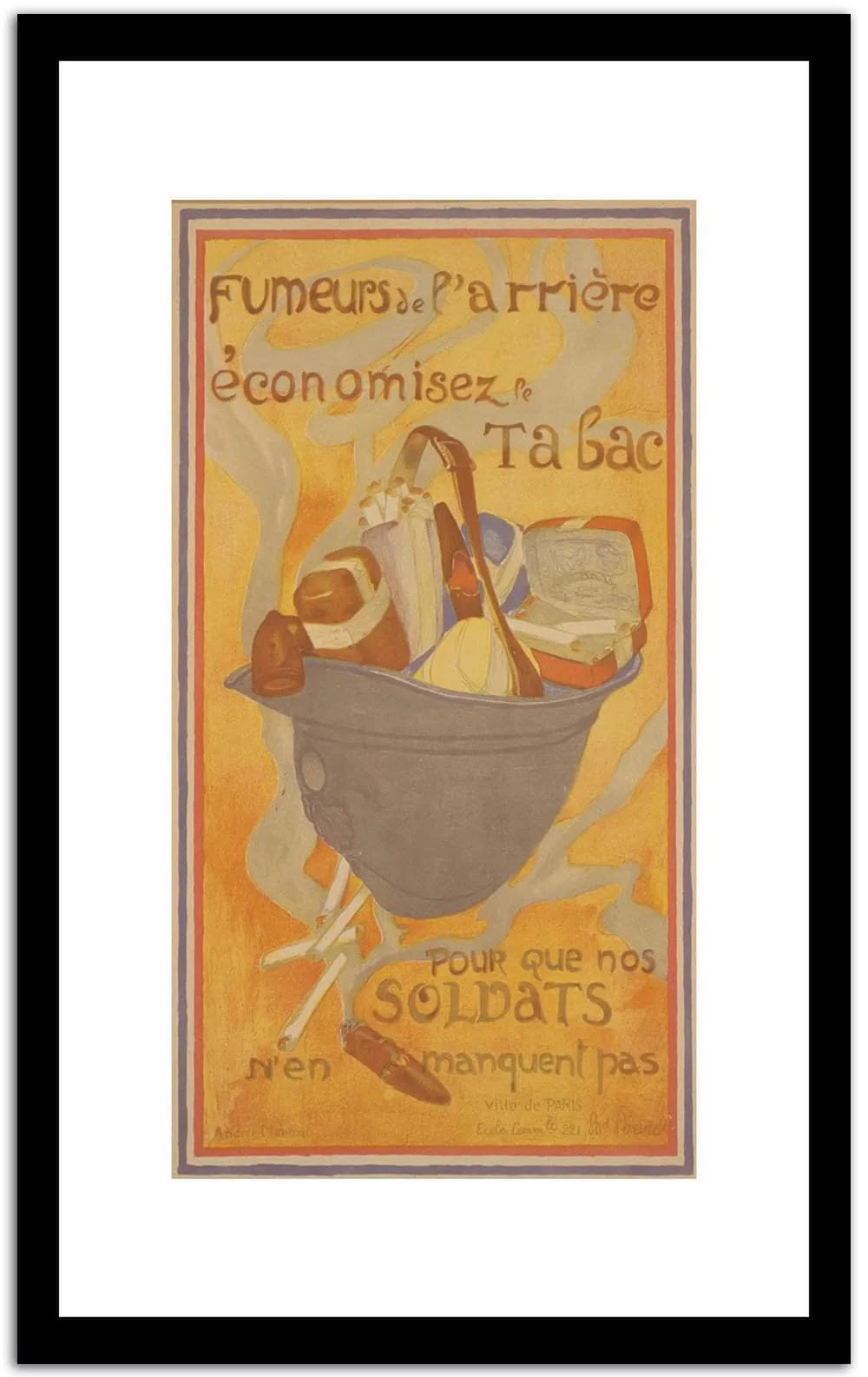Pour Que Nos Soldats Vintage Poster