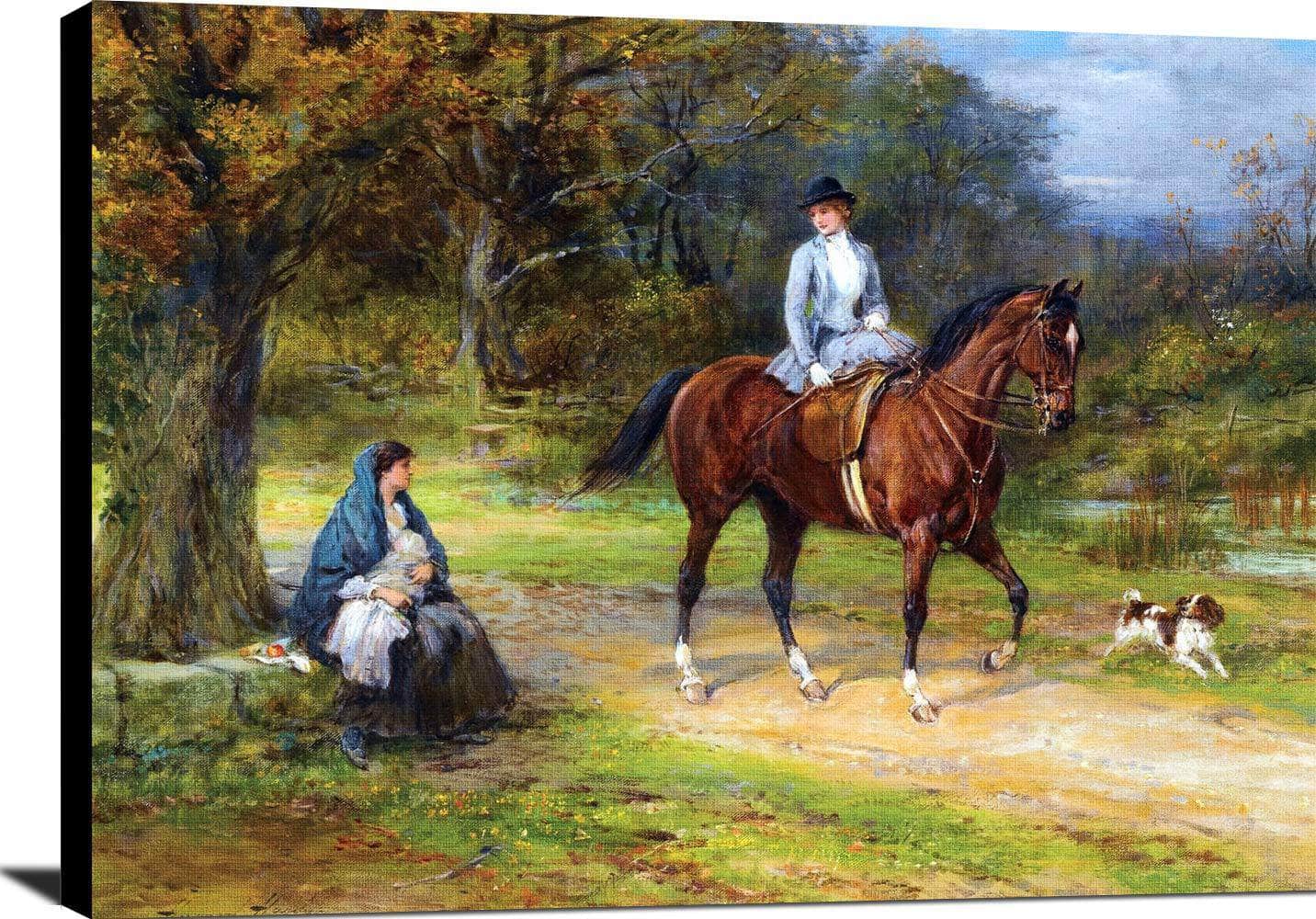 Poverty And Privilege Painting Heywood Hardy Canvas Art - Image 2