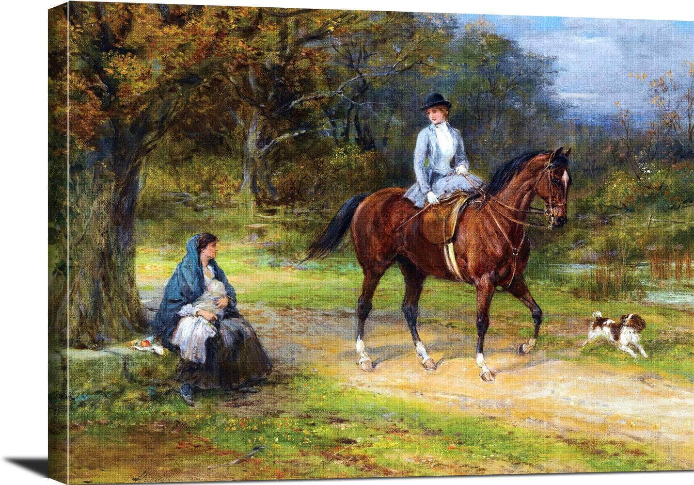 Poverty And Privilege Painting Heywood Hardy Canvas Art - Image 3
