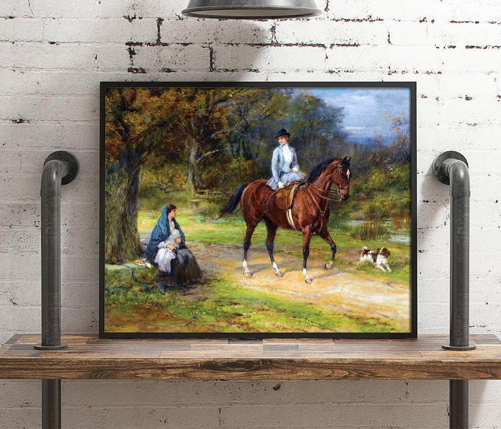 Poverty And Privilege Painting Heywood Hardy Canvas Art - Image 4