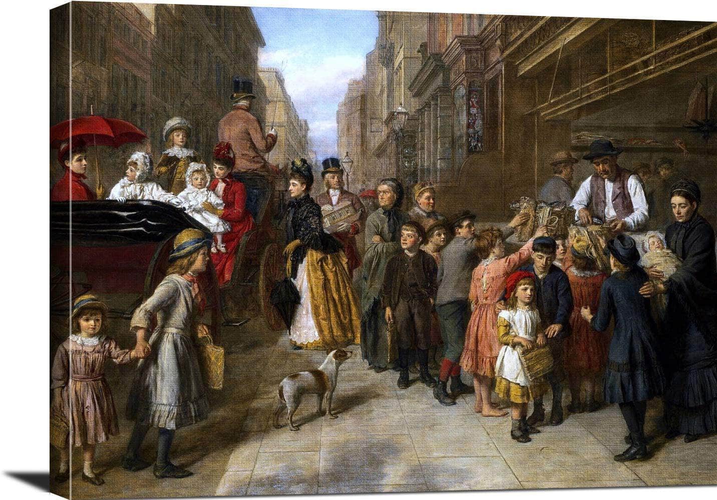 Poverty And Wealth Painting William Powell Frith Canvas Art - Image 3