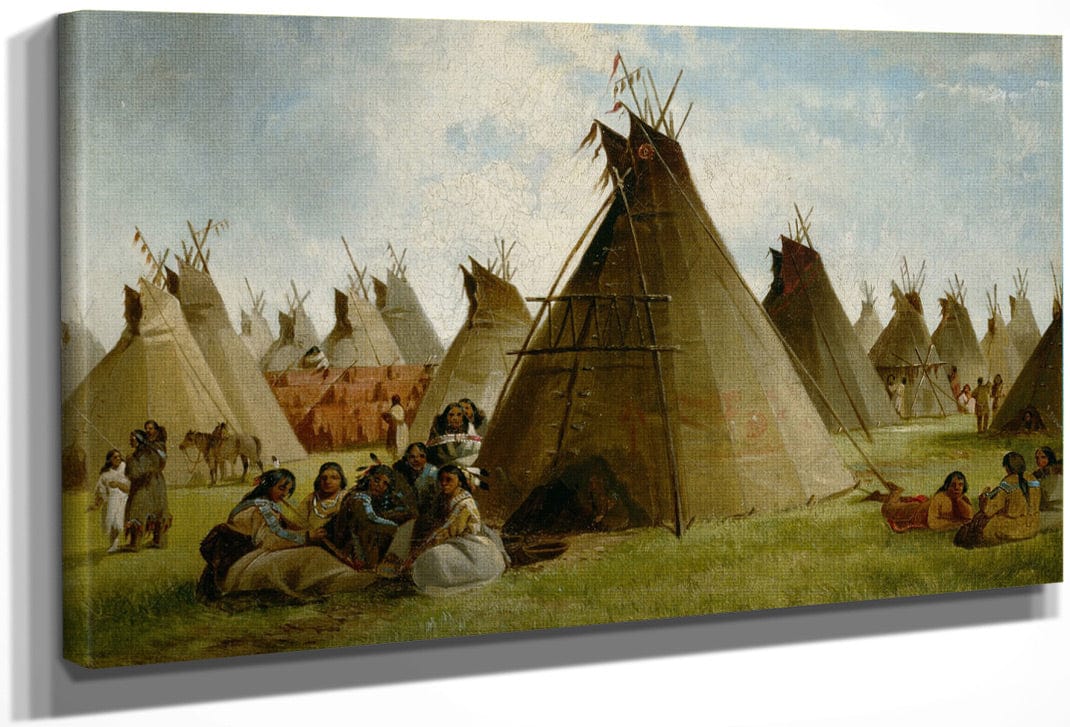 Prairie Indian Encampment By John Mix Stanley