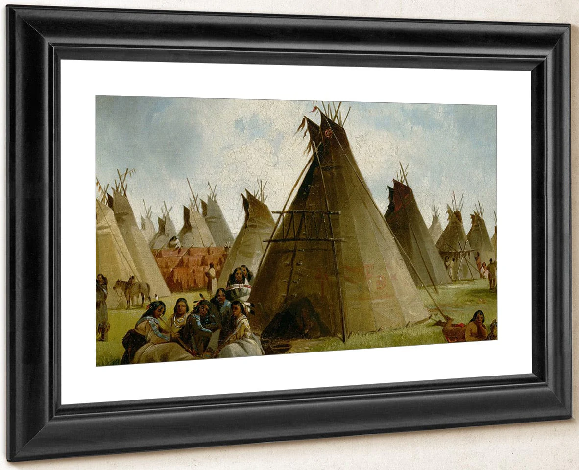 Prairie Indian Encampment By John Mix Stanley - Image 4