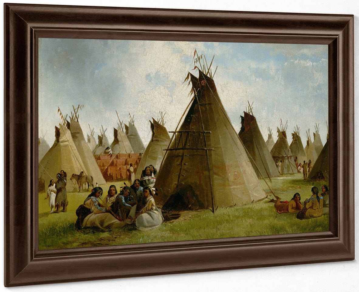 Prairie Indian Encampment By John Mix Stanley - Image 6