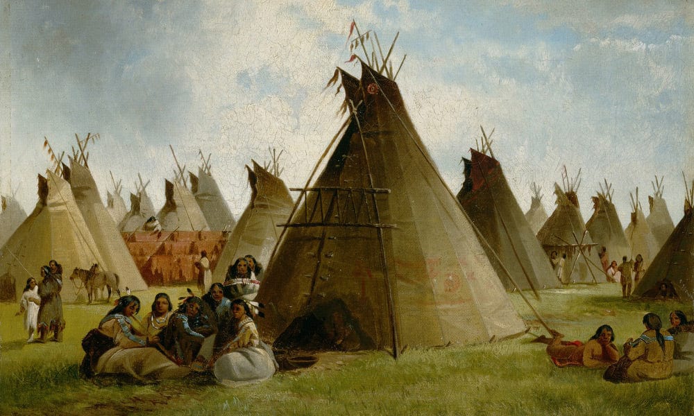 Prairie Indian Encampment By John Mix Stanley - Image 7