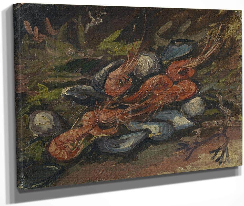 Prawns And Mussels By Vincent Van Gogh