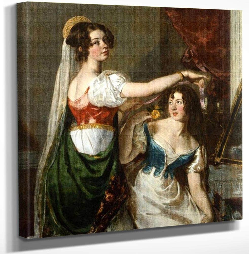 Preparing For A Fancy Dress Ball(Also Known As Portrait Of Charlotte And Mary Williams Wynn) By William Etty - Image 3