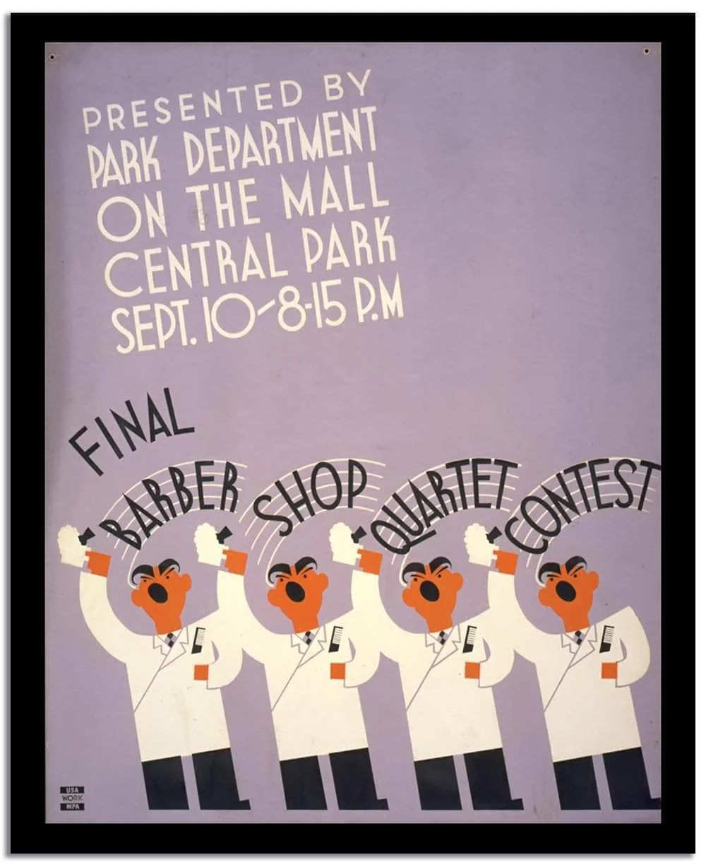 Presented By Park Department On The Mail Central Park Vintage Poster - Image 2