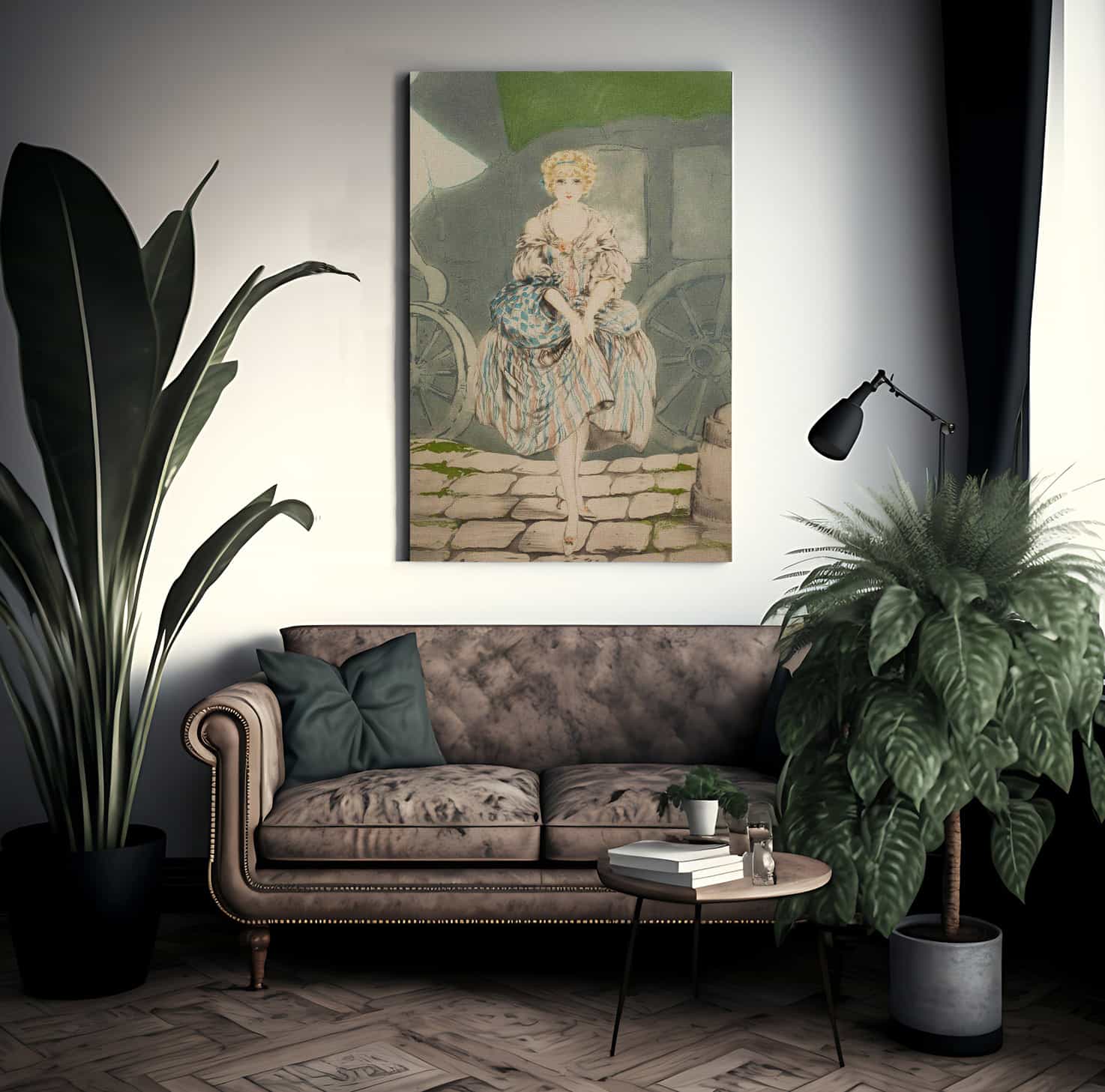 Pretty Lady By Louis Icart - Image 2