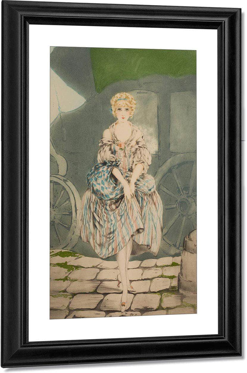 Pretty Lady By Louis Icart - Image 3