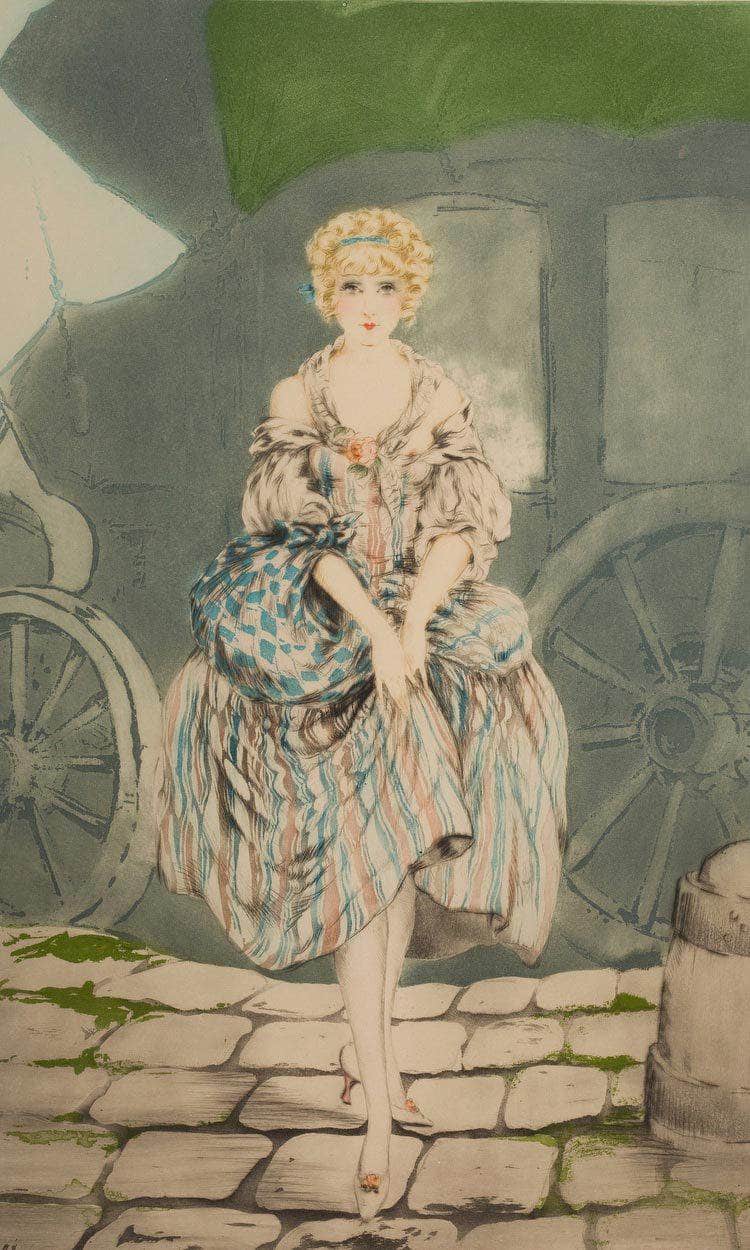 Pretty Lady By Louis Icart - Image 6