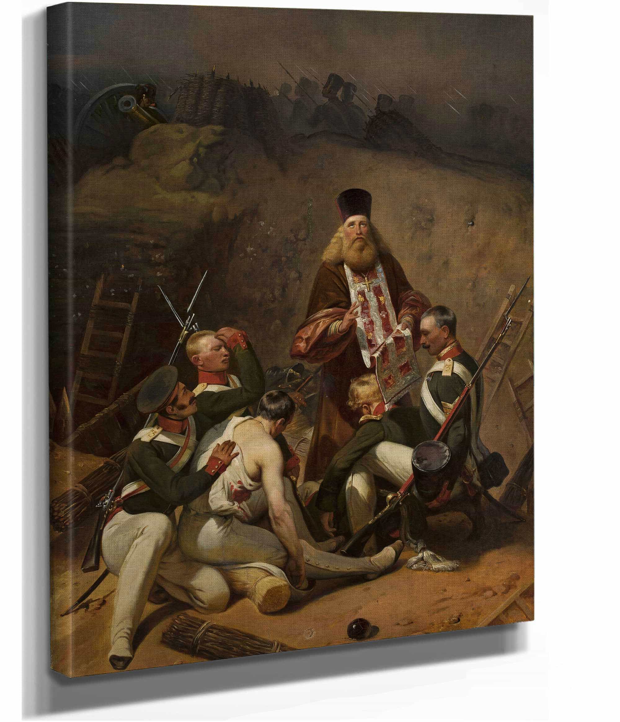 Priest Blessing Soldiers by Horace Vernet - Image 2