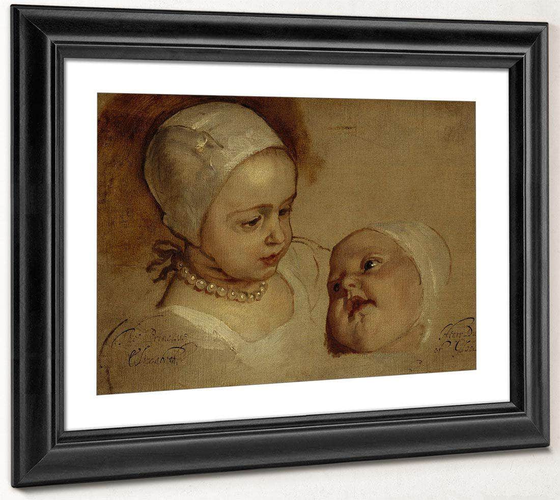 Princess Elizabeth 1635 1650 And Princess Anne 1637 1640. Daughters Of Charles I By Anthony Van Dyck - Image 4