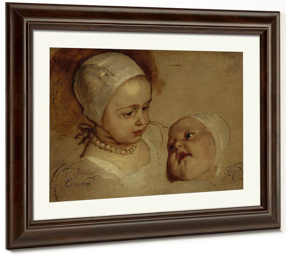 Princess Elizabeth 1635 1650 And Princess Anne 1637 1640. Daughters Of Charles I By Anthony Van Dyck - Image 5