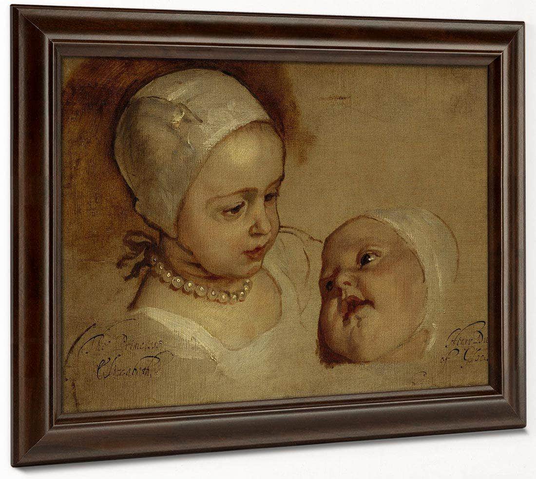 Princess Elizabeth 1635 1650 And Princess Anne 1637 1640. Daughters Of Charles I By Anthony Van Dyck - Image 6
