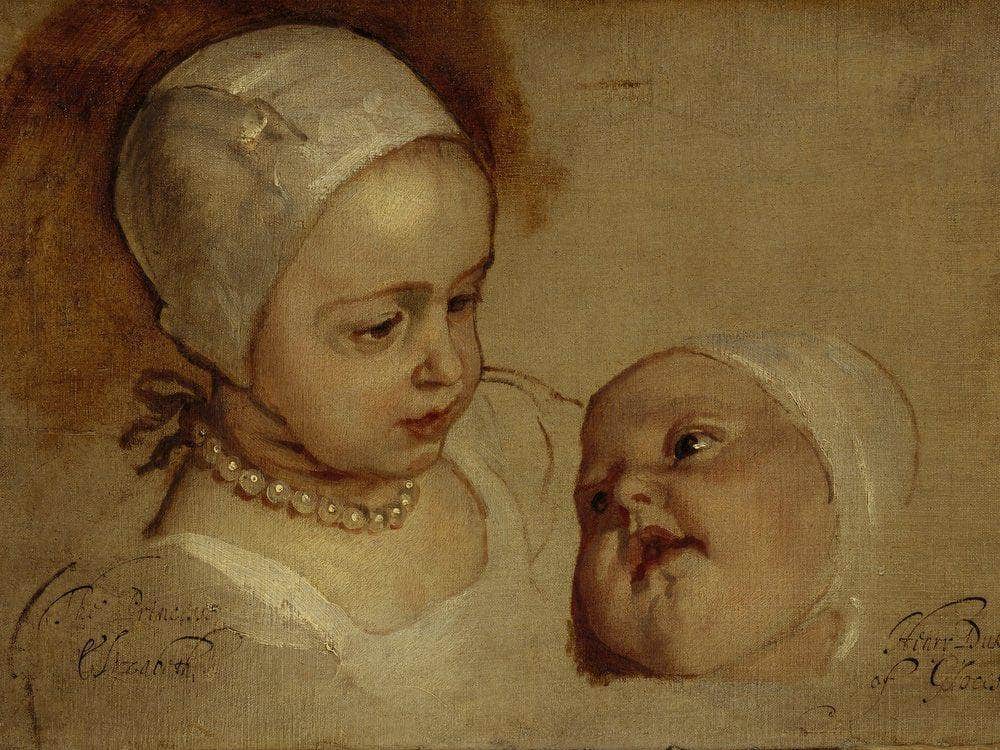 Princess Elizabeth 1635 1650 And Princess Anne 1637 1640. Daughters Of Charles I By Anthony Van Dyck - Image 7