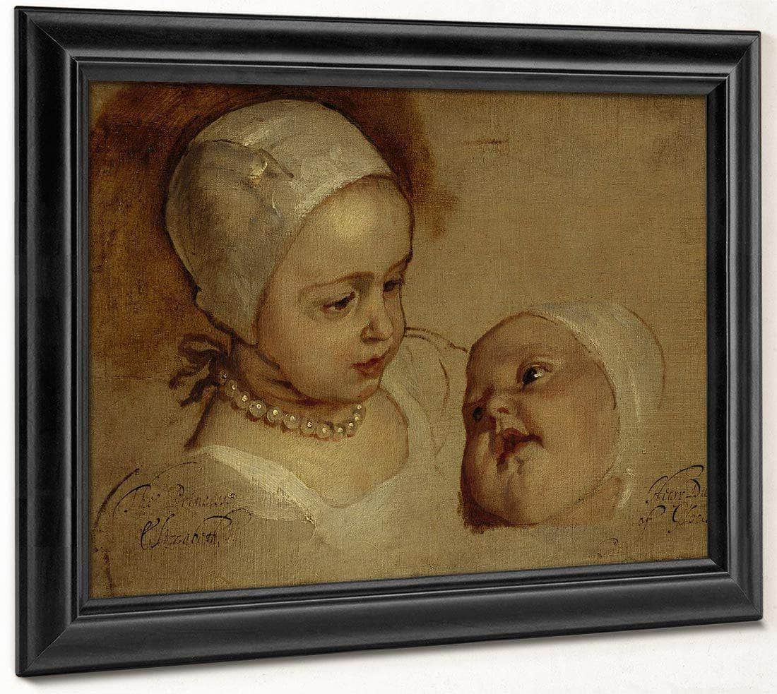 Princess Elizabeth 1635 1650 And Princess Anne 1637 1640. Daughters Of Charles I By Anthony Van Dyck - Image 8