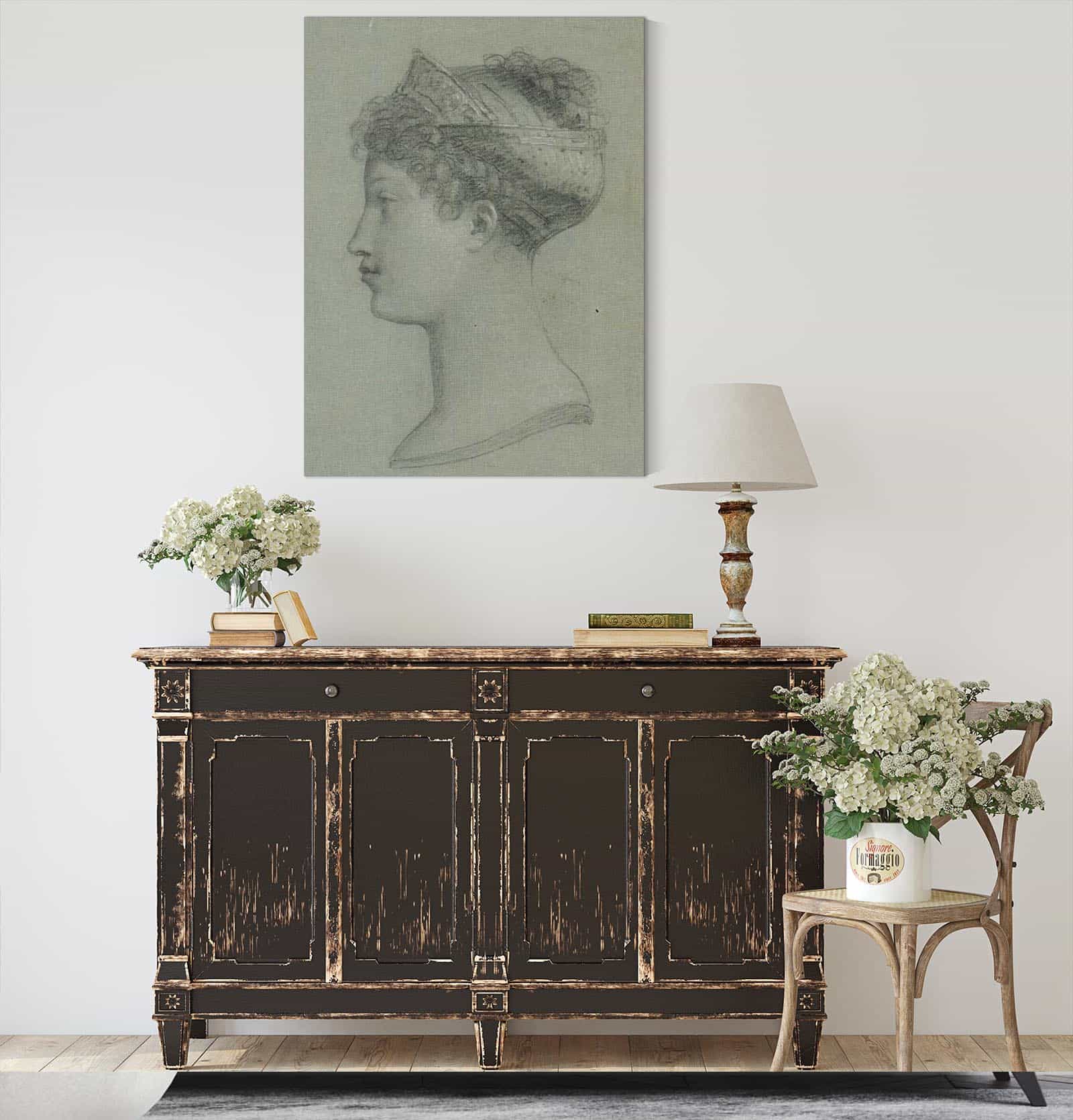 Profil De Marie Louise by Pierre Paul Prudhon - Image 3